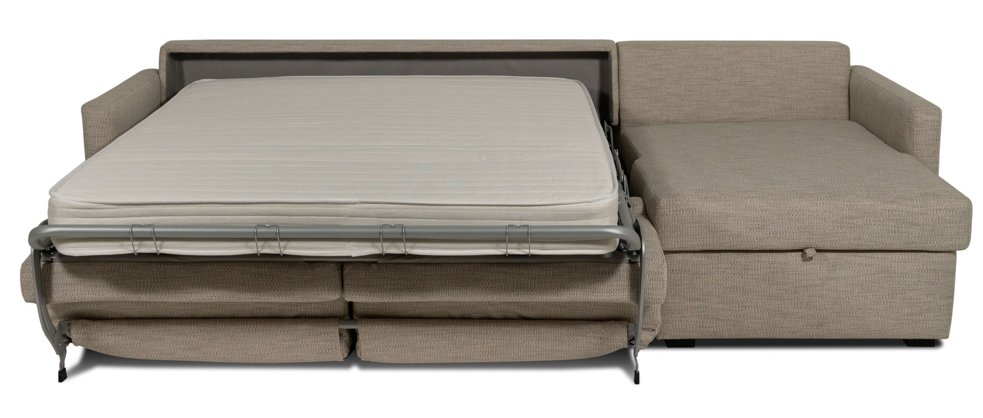 Places of Style Schlafsofa »GOLDPOINT Ecksofa 264 cm, Liegefläche (140/200cm), L-Form,«, Bettfunktion, Bonell-Federkernmatratze und Dauerschläfer-Funktion