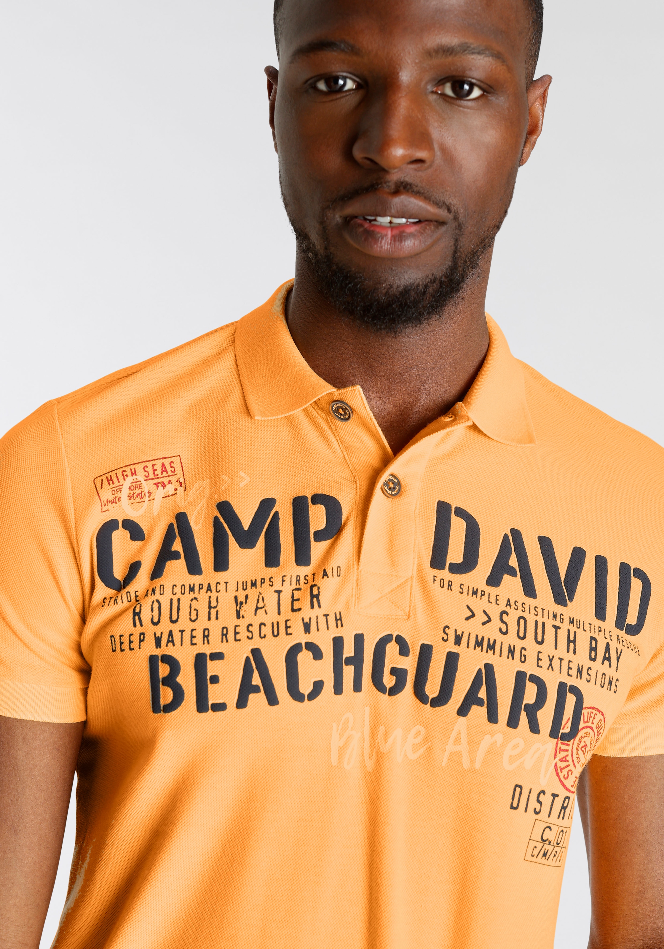 in bei bestellen Piqué-Qualität OTTO hochwertiger DAVID Poloshirt, online CAMP
