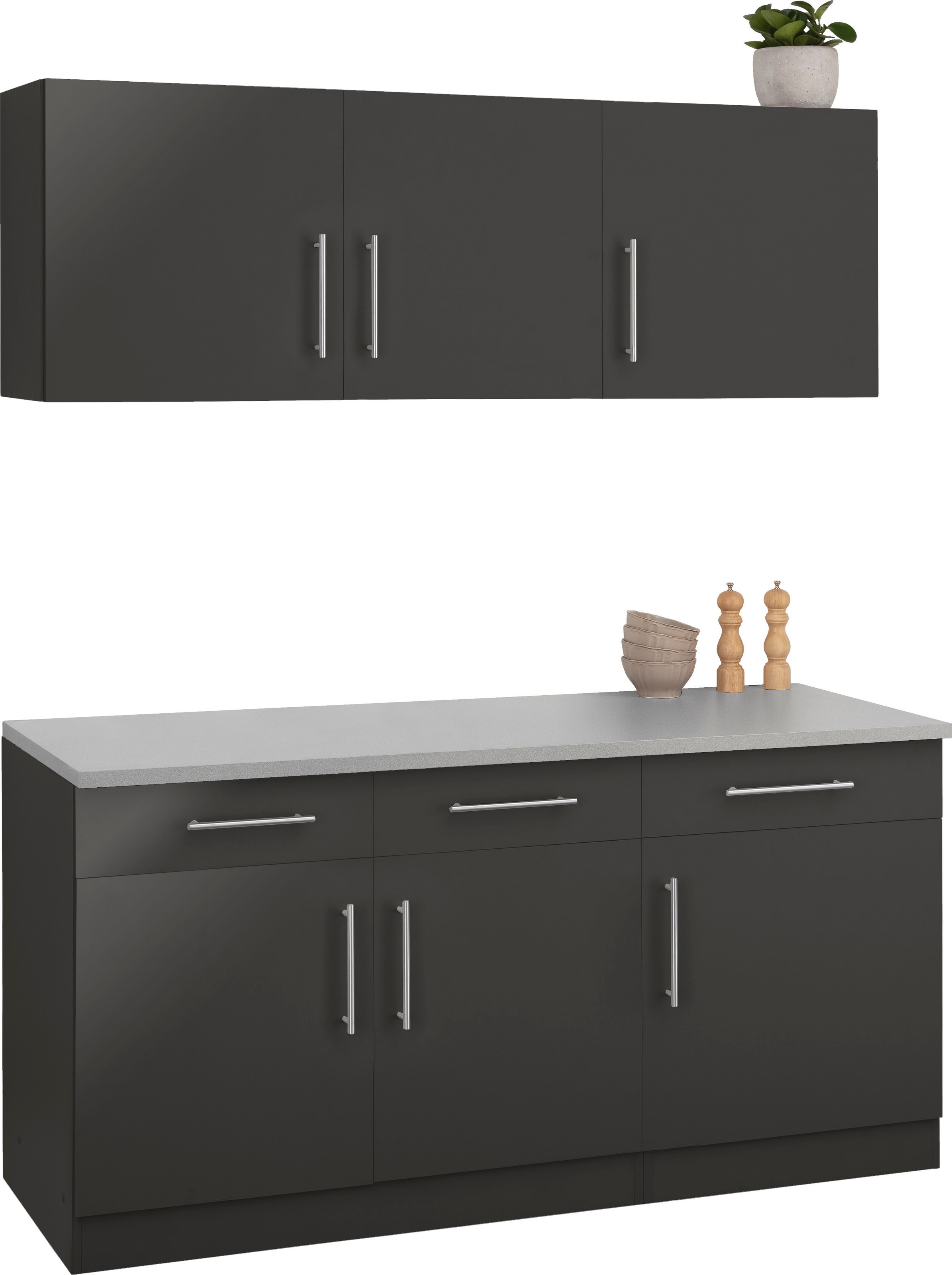 wiho Küchen Pantryküche »"Cali"«, ohne E-Geräte, Breite 160 cm