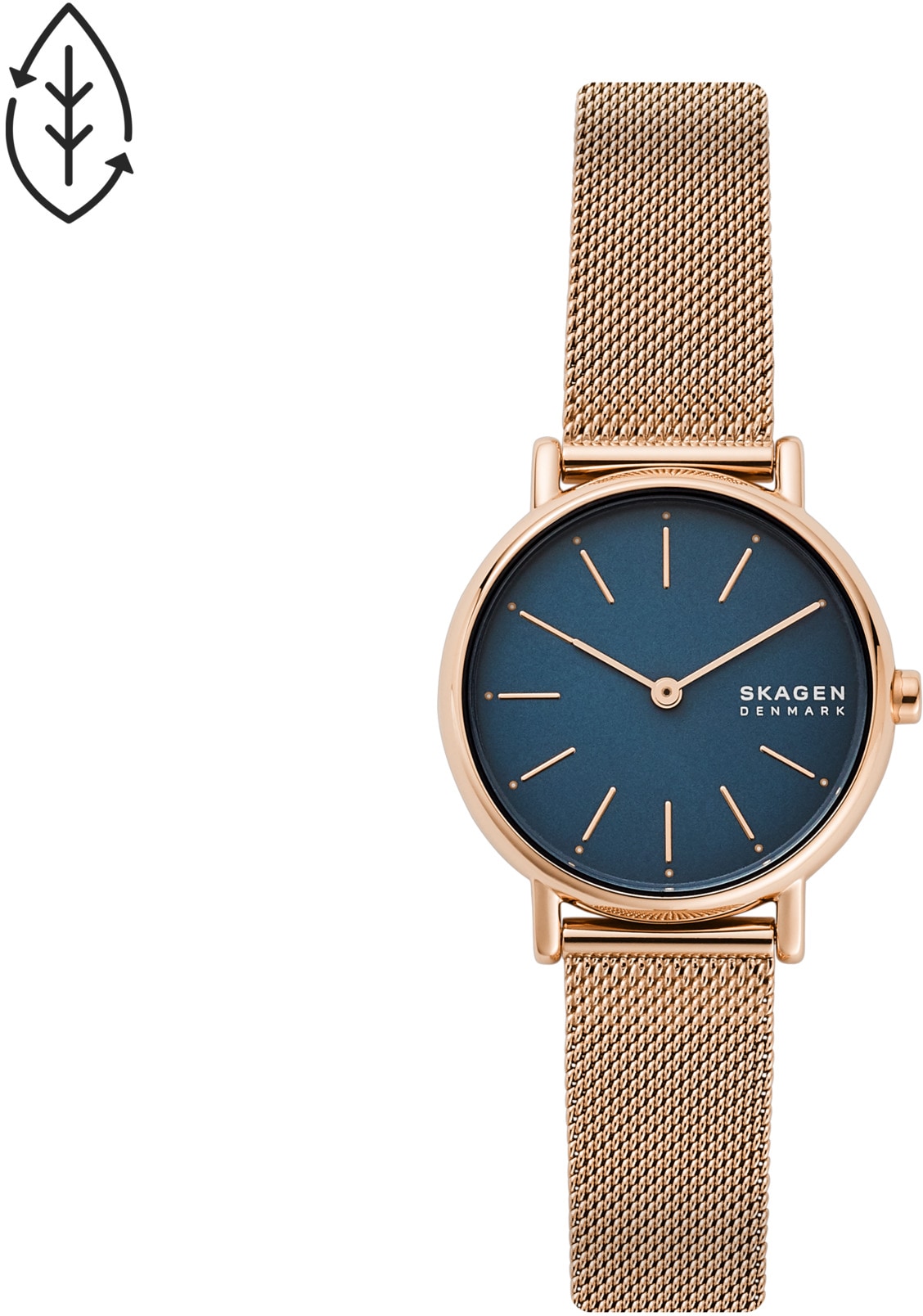 Skagen Quarzuhr »SIGNATUR LILLE«, Armbanduhr, Damenuhr, analog, Edelstahlarmband