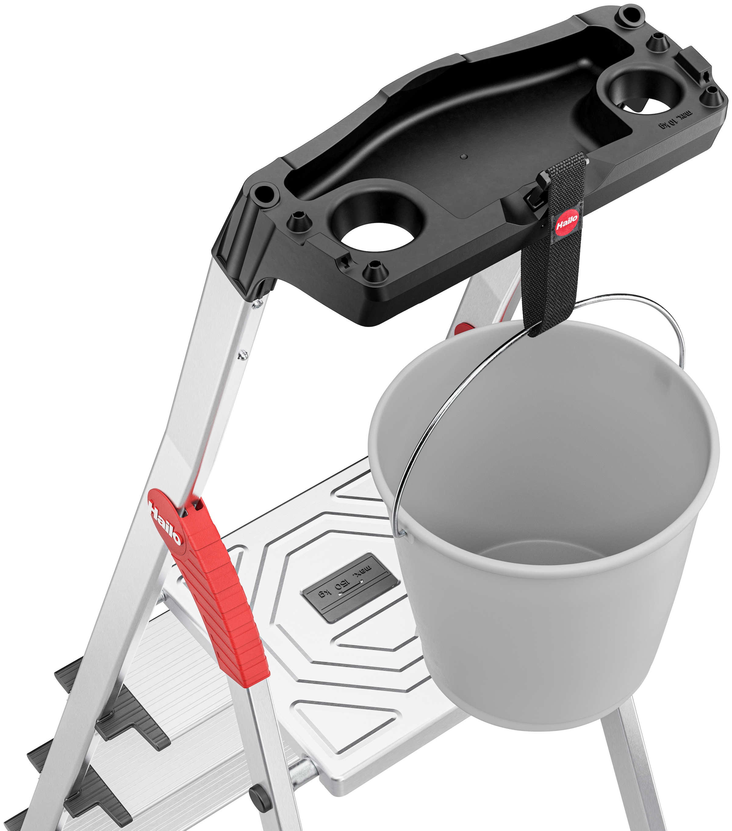 Hailo Stehleiter »L80 ComfortLine«, Alu-Sicherheits-Stehleiter 7 Stufen