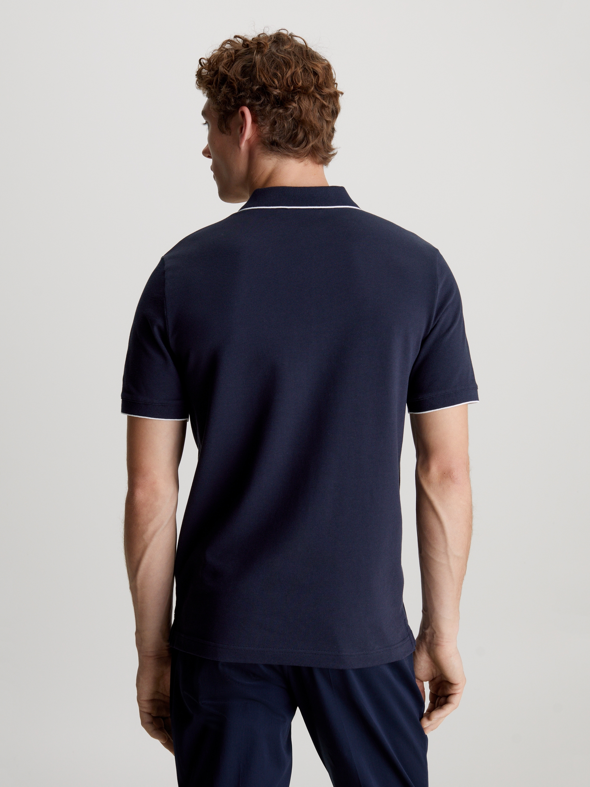 Calvin Klein Poloshirt »STRETCH PIQUE TIPPING POLO«