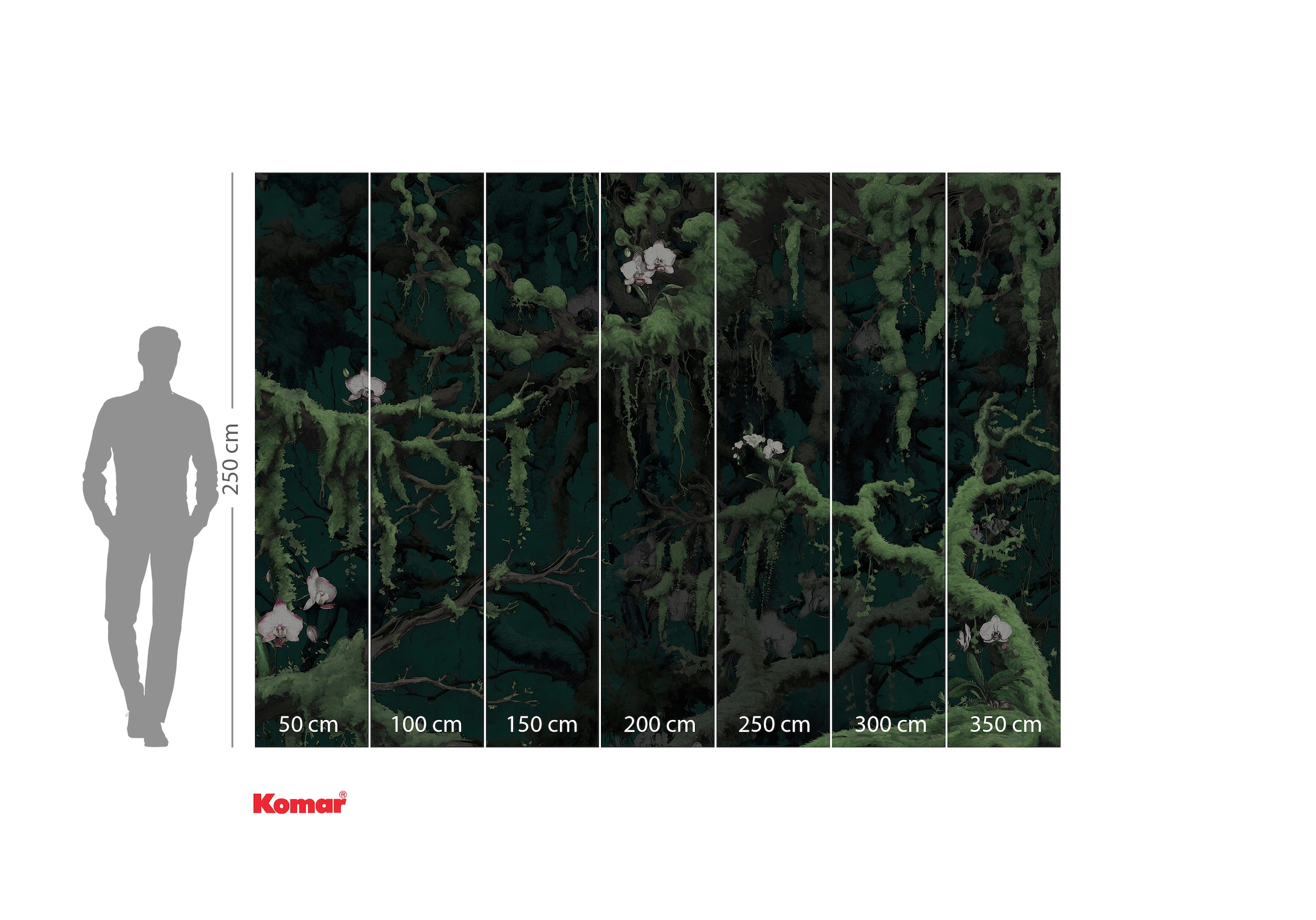 Komar Fototapete »Komar Vlies Fototapete - Orch-Idee - Größe 350 x 250 cm«, bedruckt