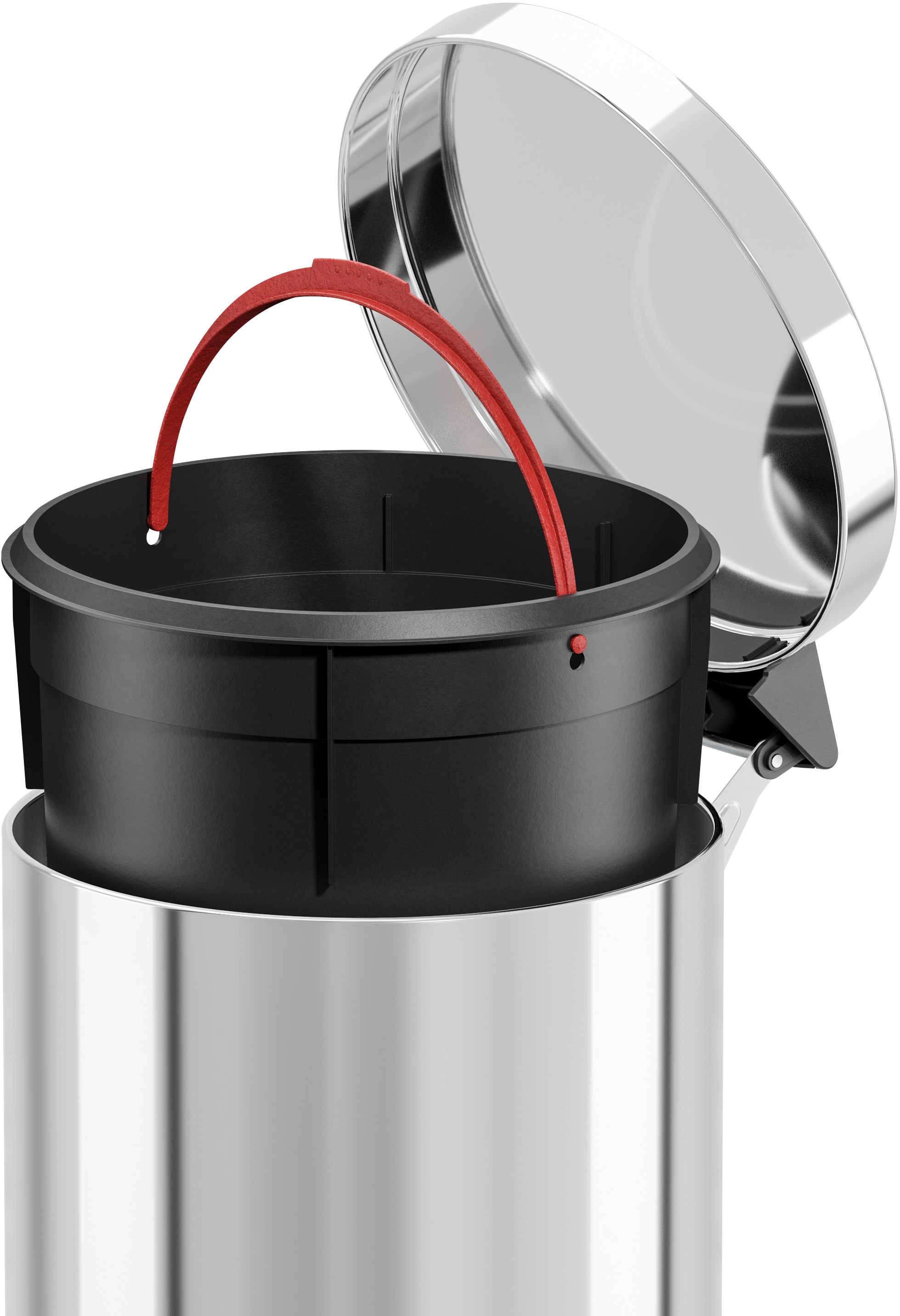 Hailo Mülleimer »Solid M«, 1 Behälter, 12 l, Stahlblech o. Edelstahl, Kunststoff Inneneimer, Made in Germany