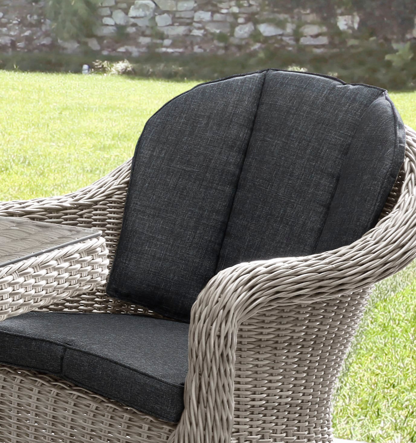 Destiny Garten-Essgruppe »MALAGA LUNA« Set, 13 Stk. tlg. Aluminium, Polyrattan
