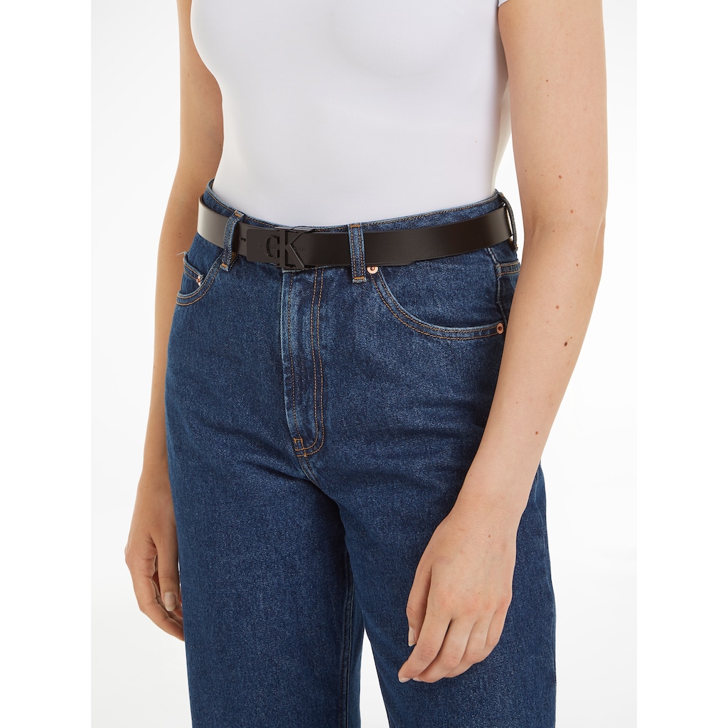 Calvin Klein Jeans Ledergürtel »MONOGRAM HARDWARE 30MM«