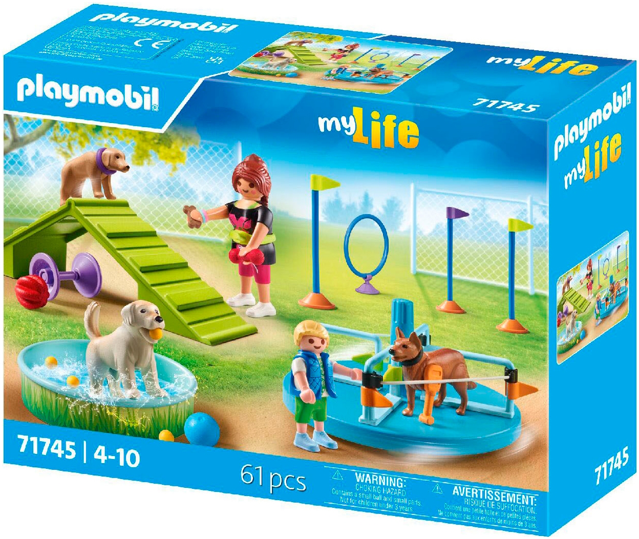 Playmobil® Konstruktions-Spielset »Hundespielplatz (71745), Playmobil My Life«, (61 St.)
