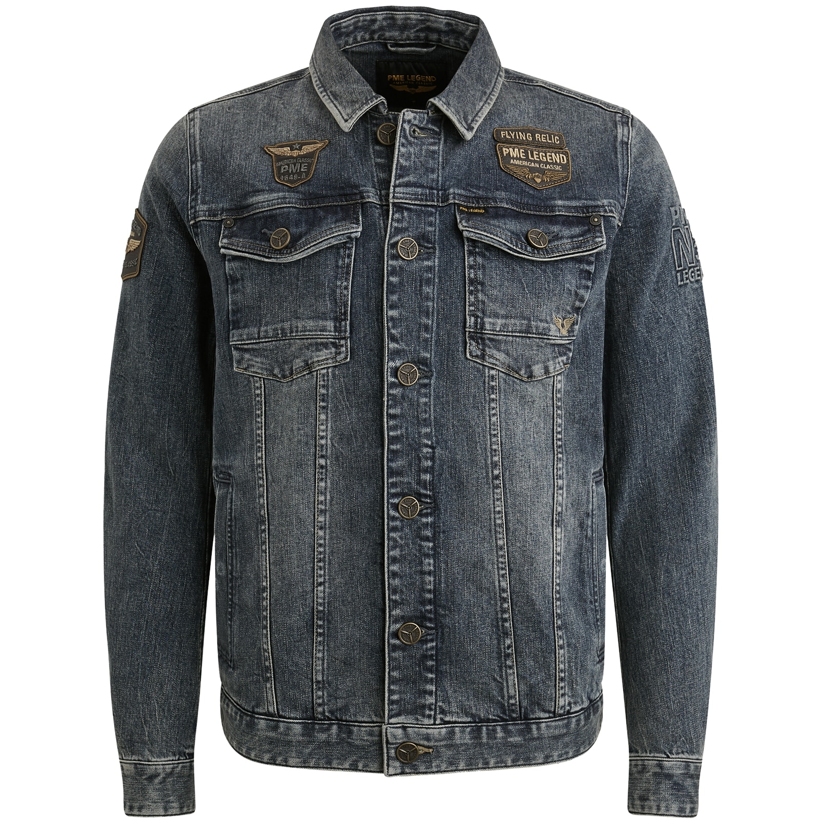 PME LEGEND Jeansjacke, mit Logo Stickerei