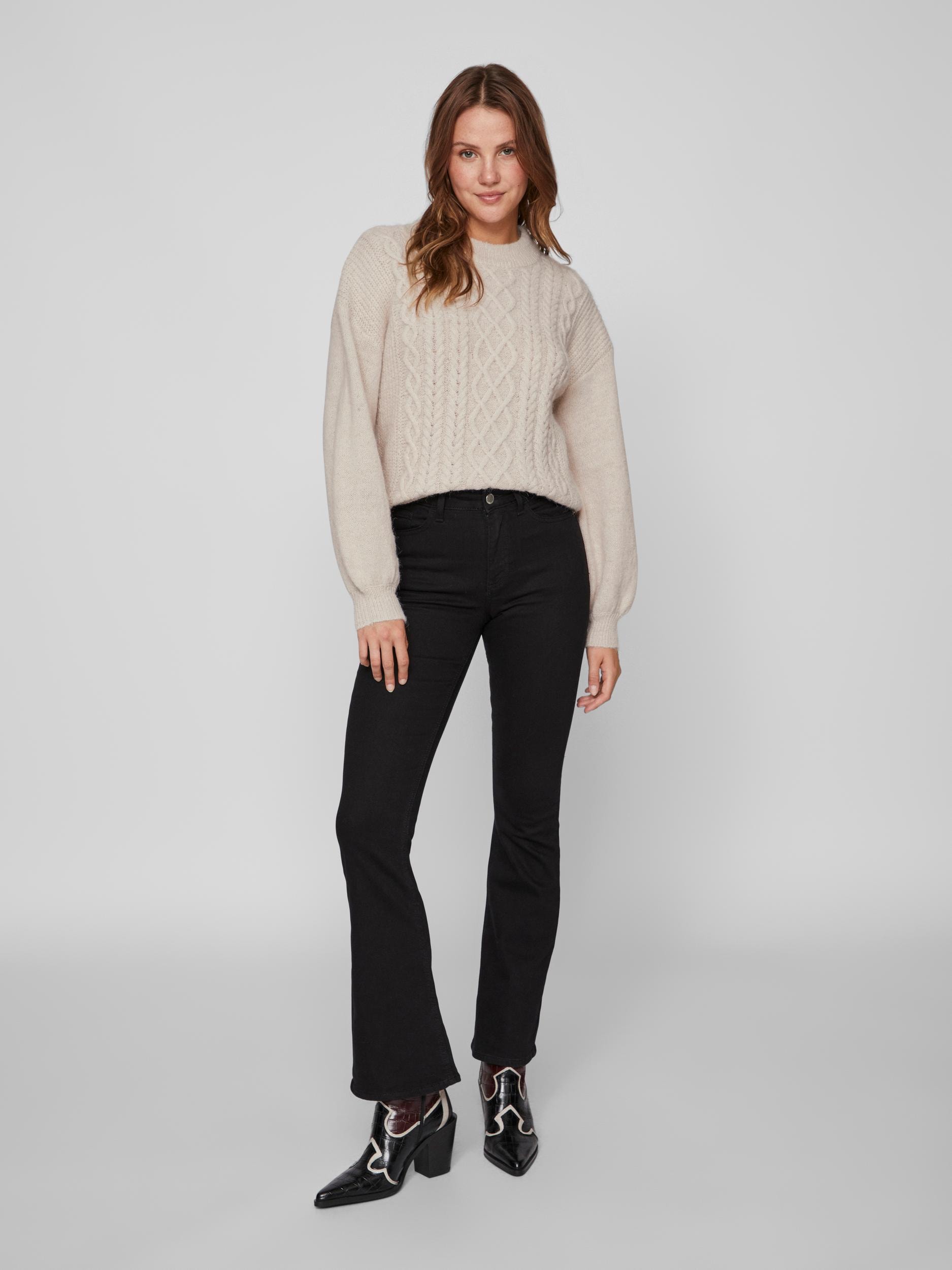 Vila Strickpullover »VICHINTI O-NECK CABLE KNIT TOP/SU-NOOS«