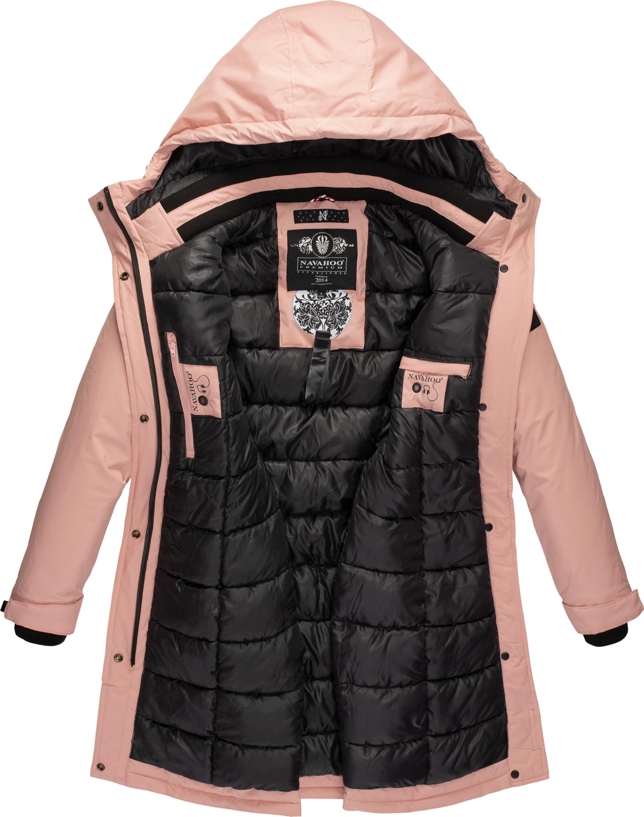 Navahoo Wintermantel »Wintermantel Letiziaa«, sportlicher Winterparka mit gefütterter Kapuze