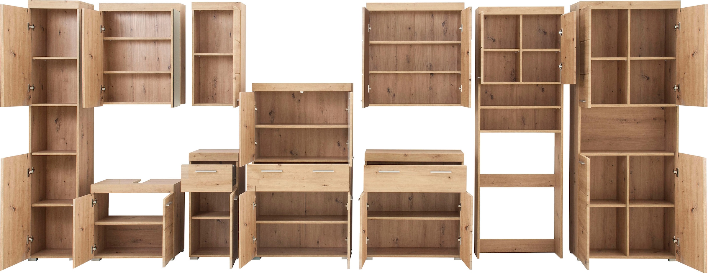 welltime Hängeschrank »Avena« Badschrank mit 1 Tür & 1 Boden - (B/T/H) 37/23/77 cm