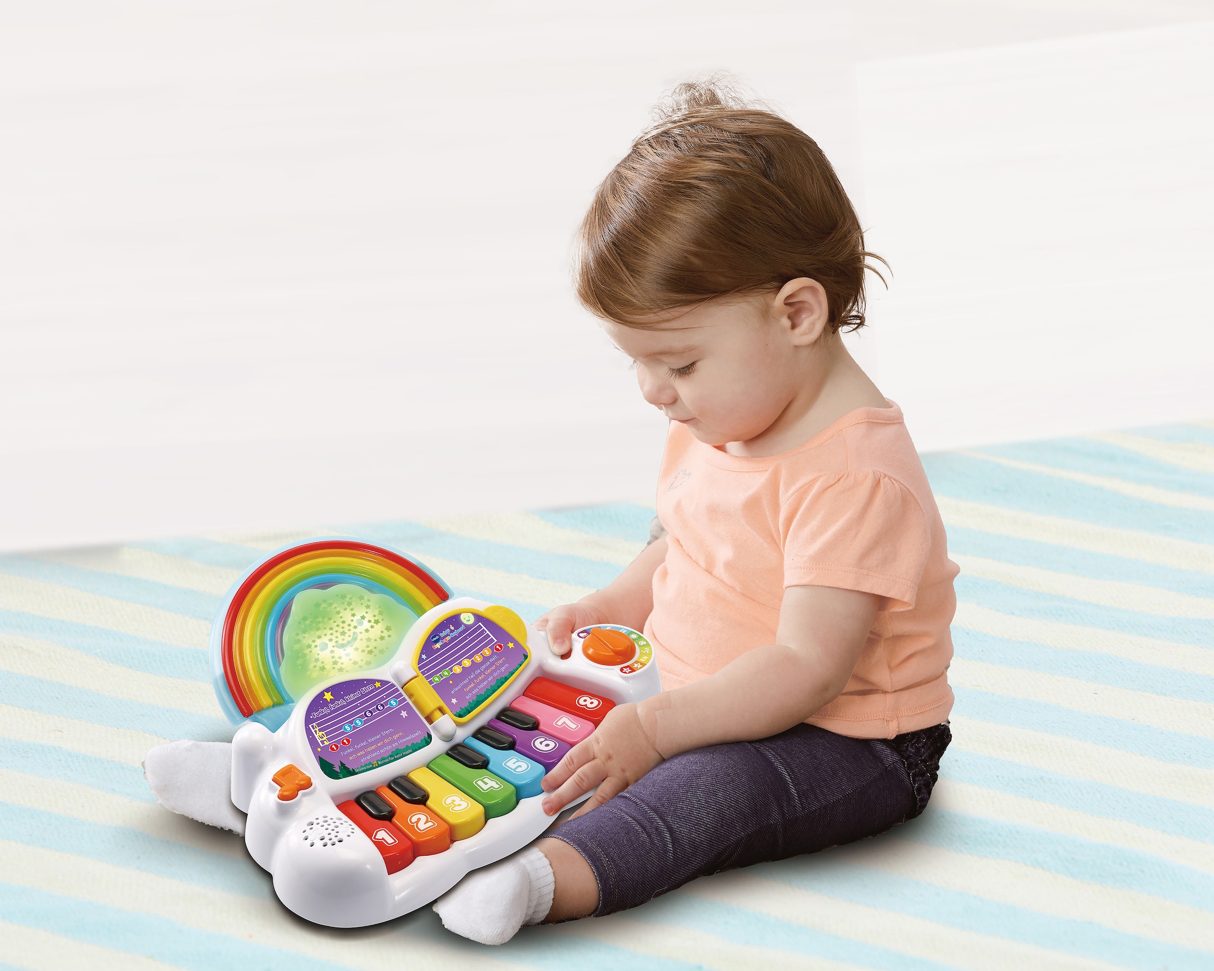 Vtech® Spielzeug-Musikinstrument »VTechBaby, Babys Regenbogen-Keyboard«