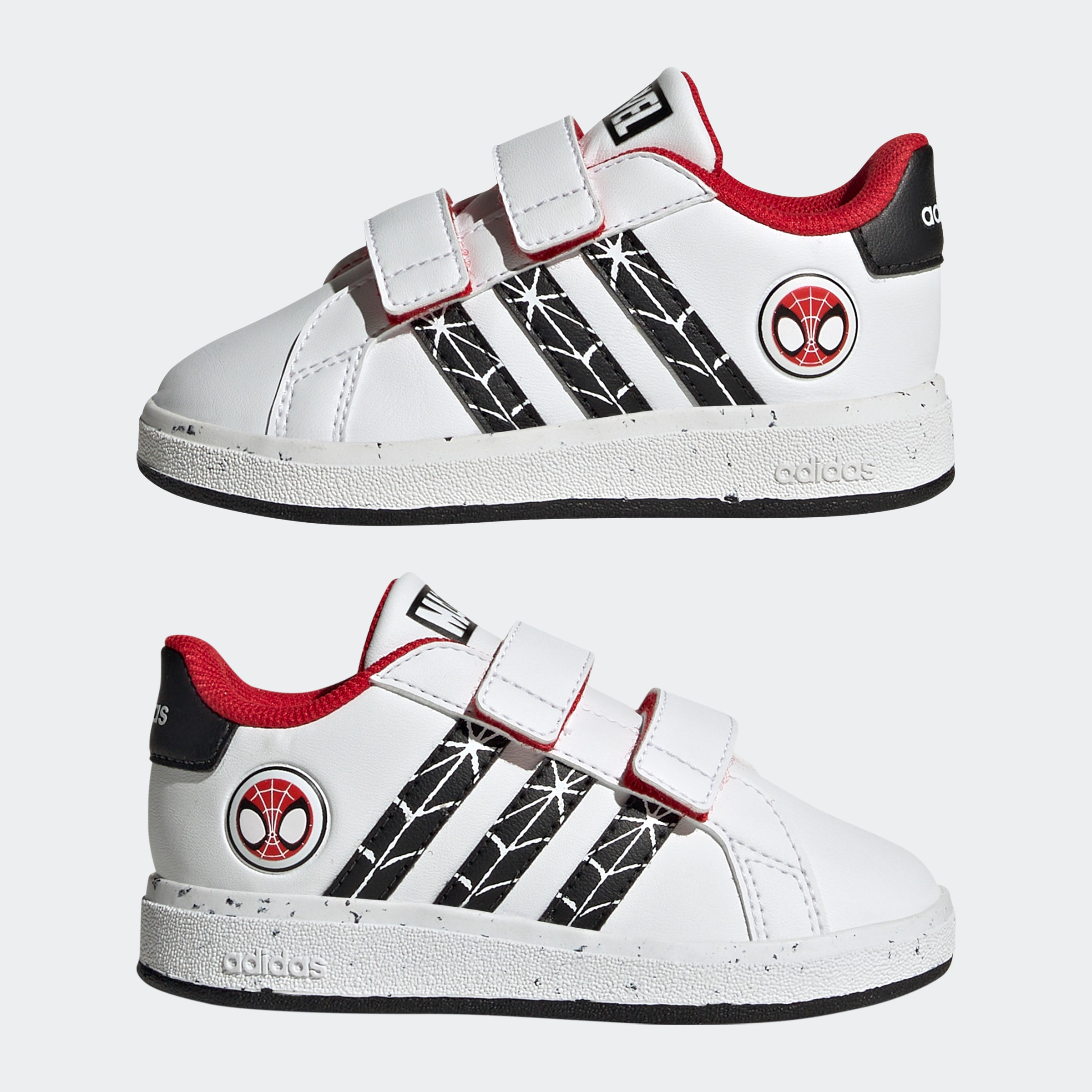 adidas Sportswear Sneaker »ADIDAS GRAND COURT X MARVEL SPIDER-MAN KIDS«, Design auf den Spuren des adidas Superstar