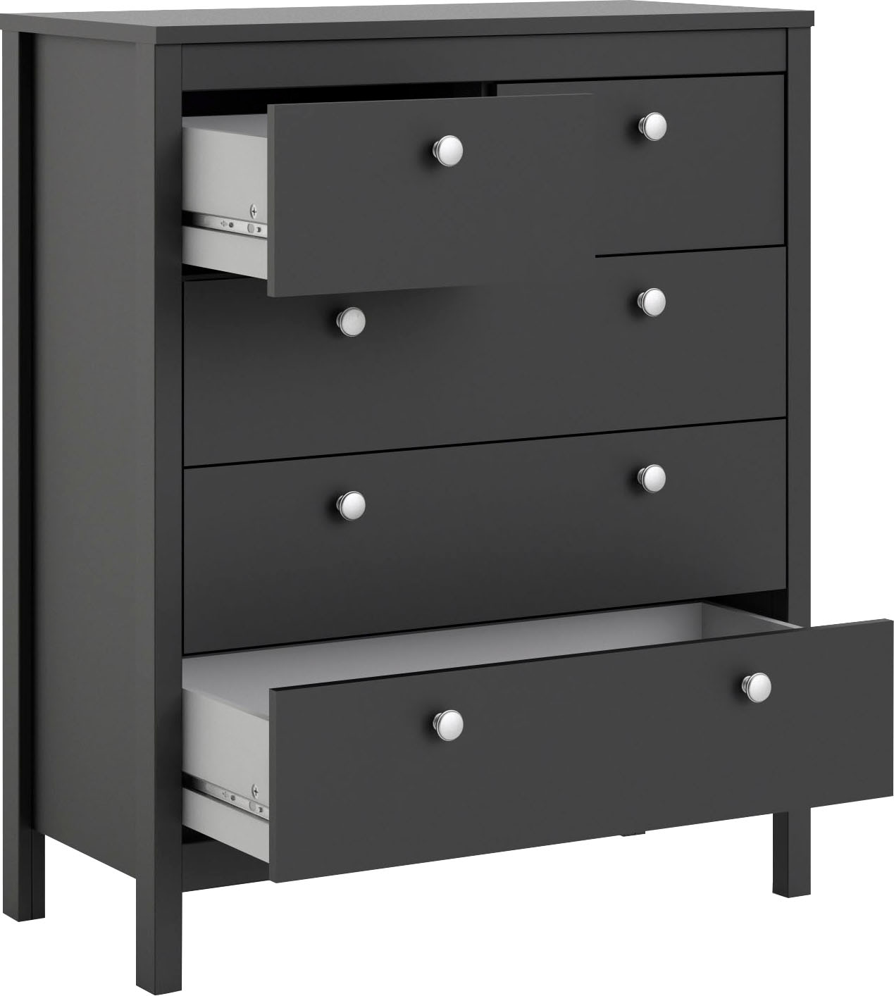 Home affaire Kommode »Madrid, Aufbewahrung, Schubladenschrank, Stauraum«, mit 5 Schubladen, Breite 82 cm, Höhe 99 cm