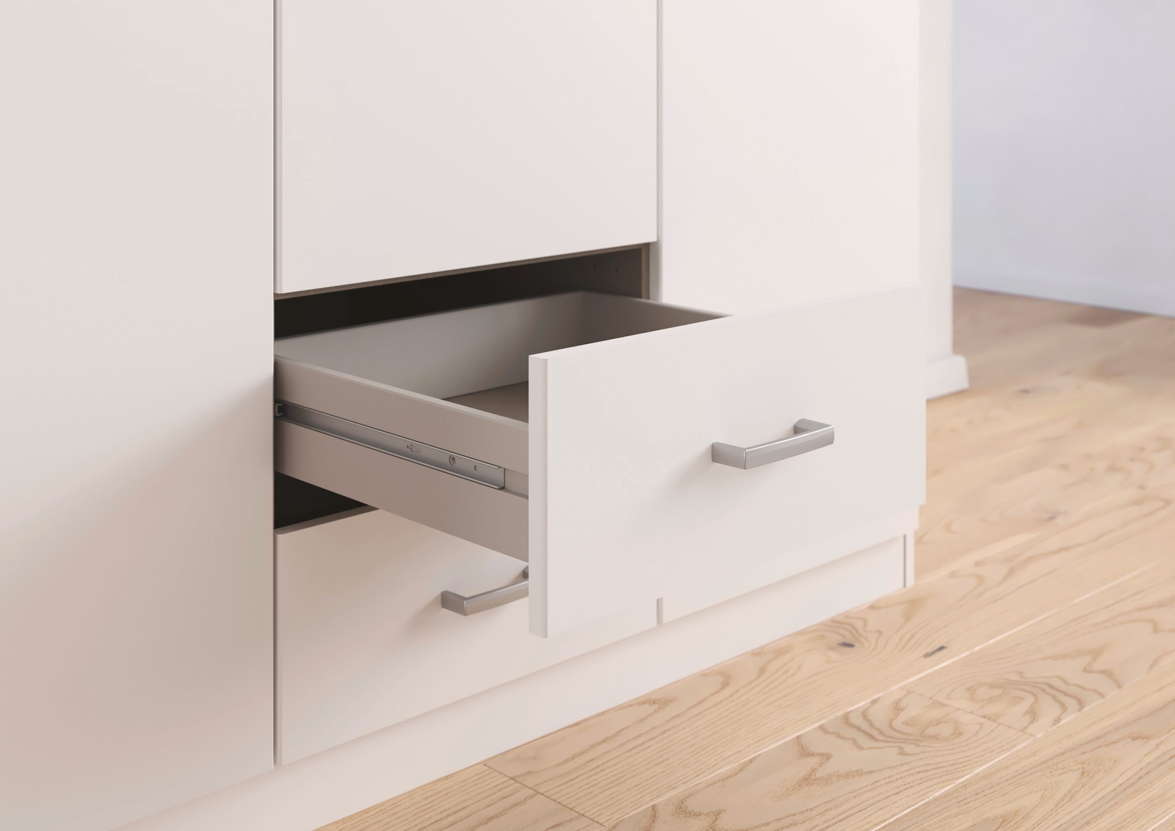 rauch Kleiderschrank »Schrank Garderobe Wäscheschrank GAMMA in 4 Breiten 91-226 cm« 3 verschiedene Ausstattungen BASIC/CLASSIC/PREMIUM (inkl. SOFT-CLOSE),  mit Schubladen und Schrankaufsatz, schlichtes Design MADE IN GERMANY