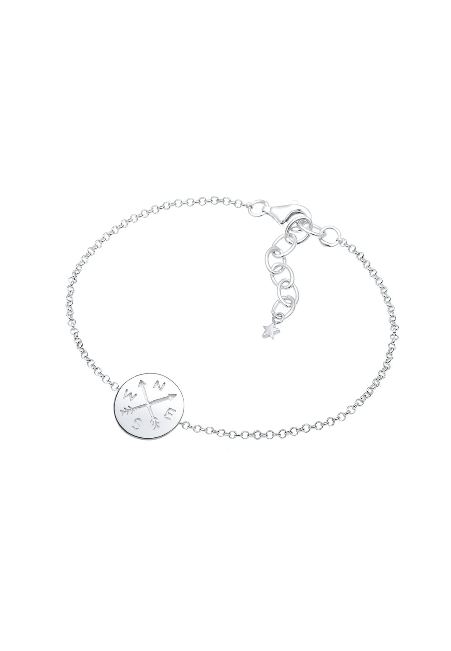 Elli Armkette »Armband Kompass 925 Sterling Silber«
