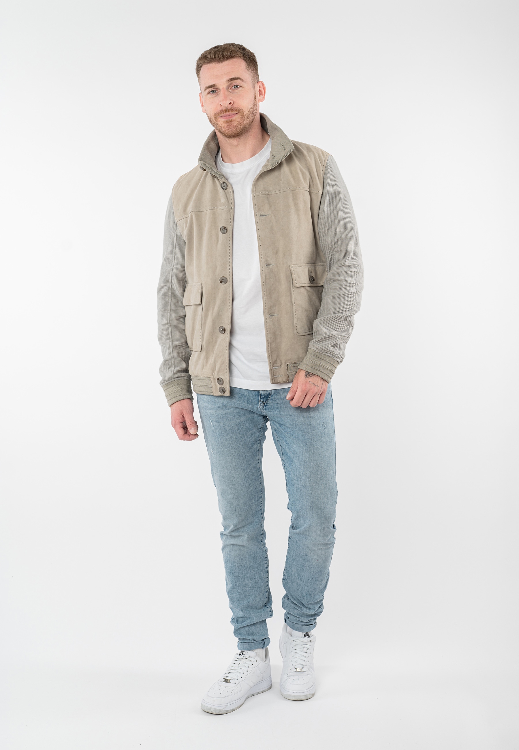 Mauritius Lederjacke »MMGranten« mit Stehkragen