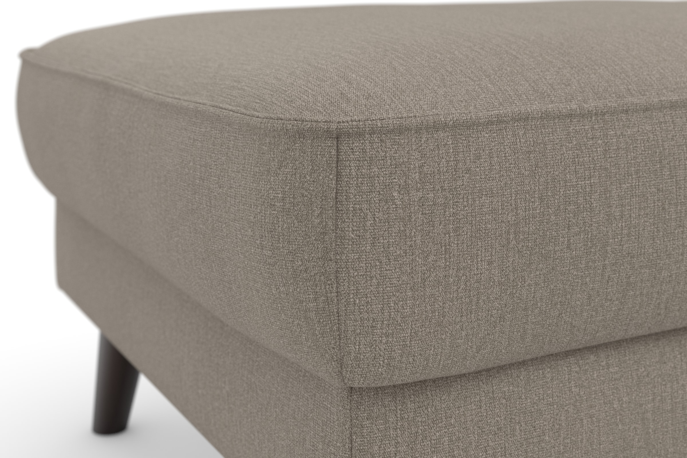TRENDMANUFAKTUR Polsterhocker »Lumber Jack«, (1 St.), in moderner Optik, mit extra hohen Füßen