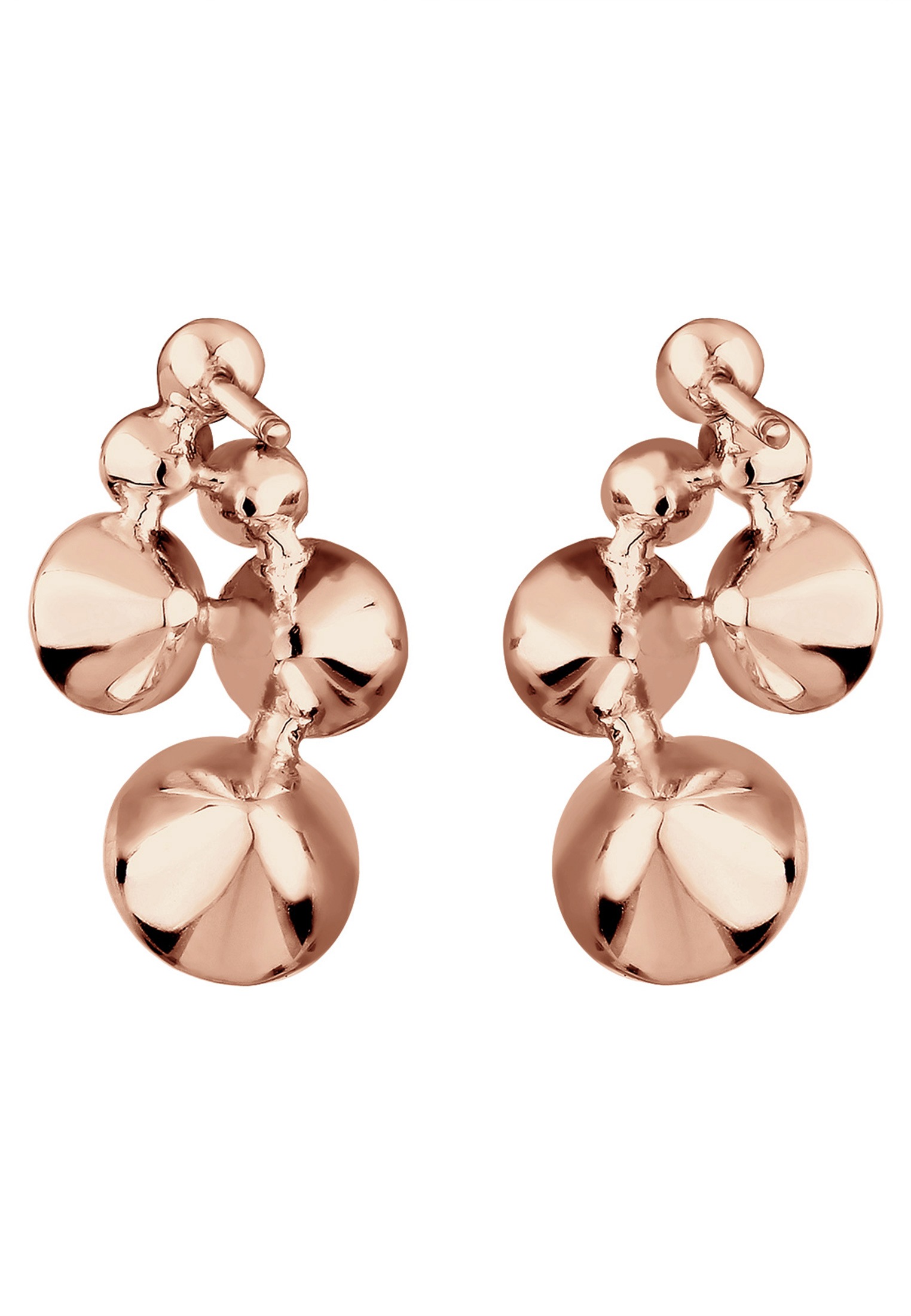 Elli Paar Ohrstecker »Ohrringe Ohrstecker Kristalle Glamour rosegold«