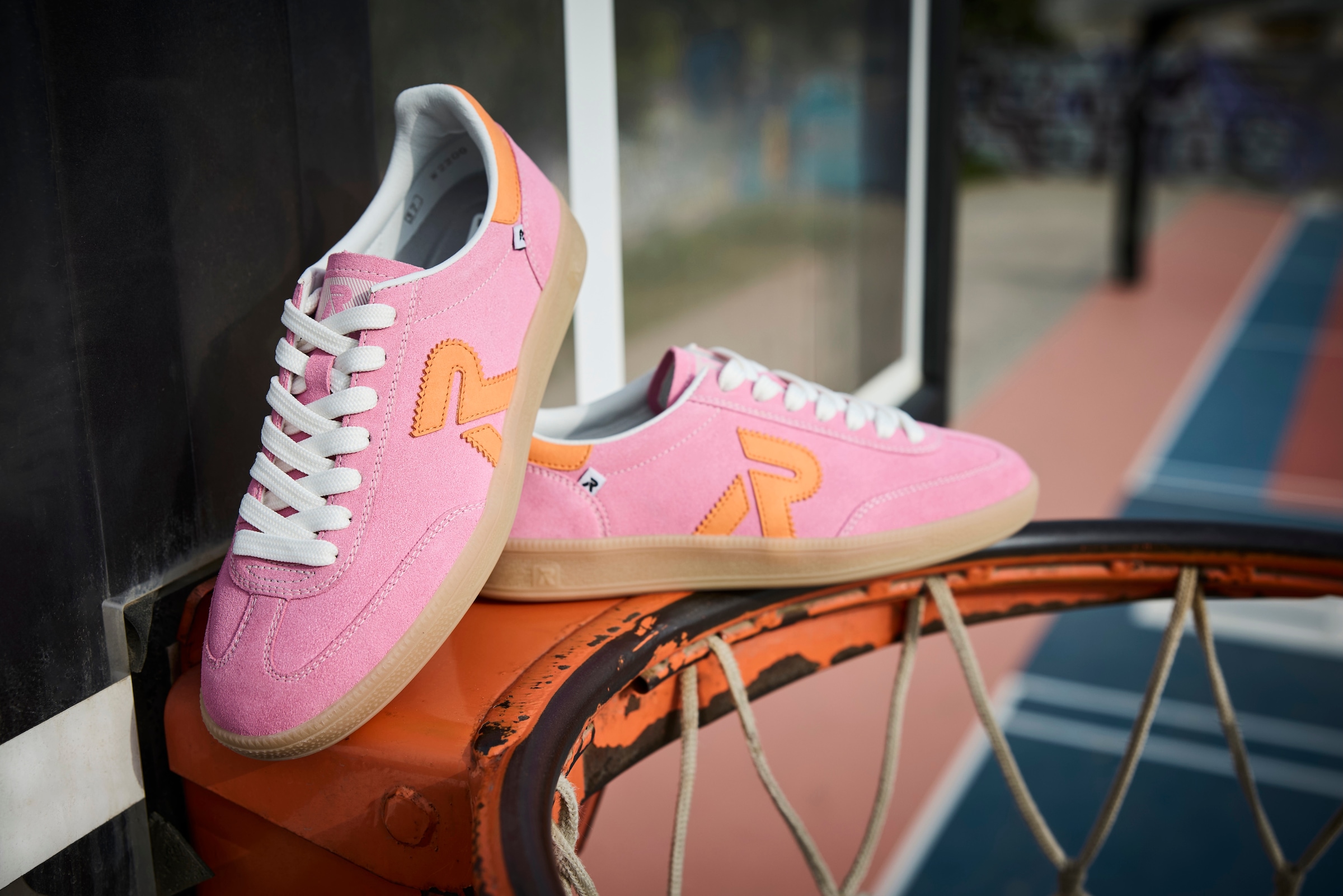 RIEKER Sport Sneaker »San Diego Swing2GO«, Retro-Sneaker, Freizeitschuh, Halbschuh mit herausnehmbarem Fußbett