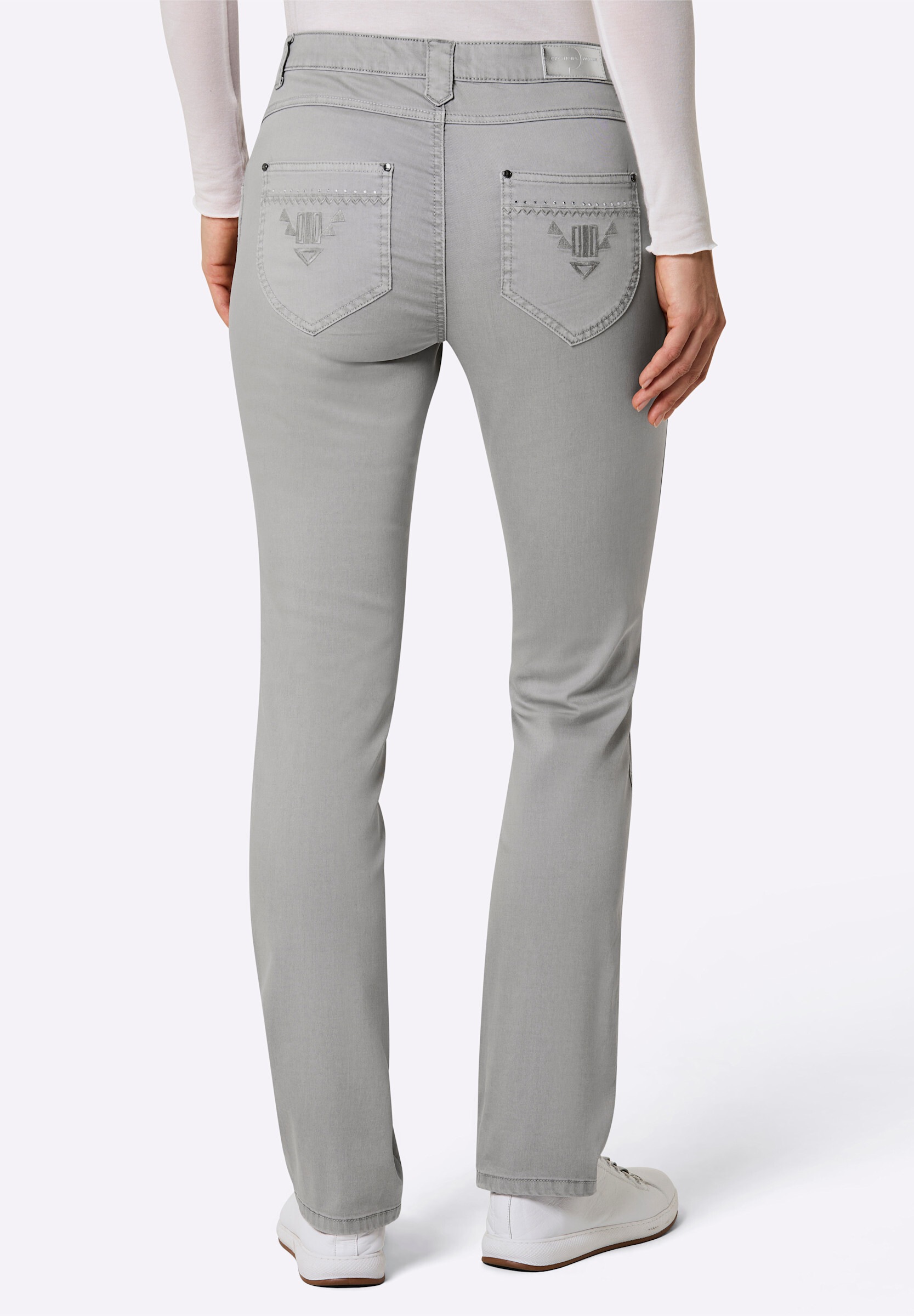 creation L Bequeme Jeans »Baumwoll-Lyocell-Jeans Gerade Jeans mit Lyocell-Anteil«
