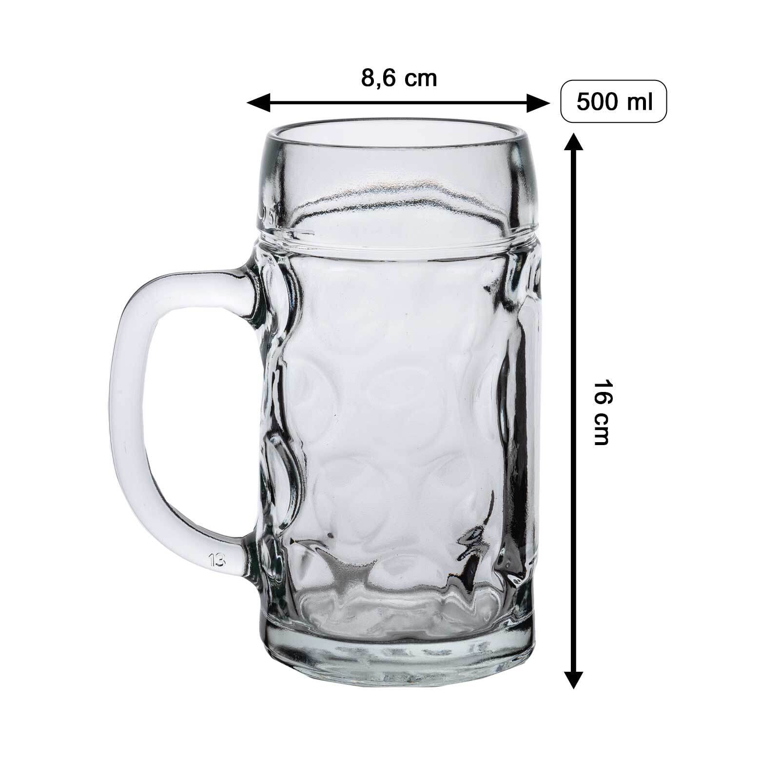 LUXENTU Bierkrug »Bierkrug mit Gravur Legende seit 30 Jahren 0,5 Liter transparent«