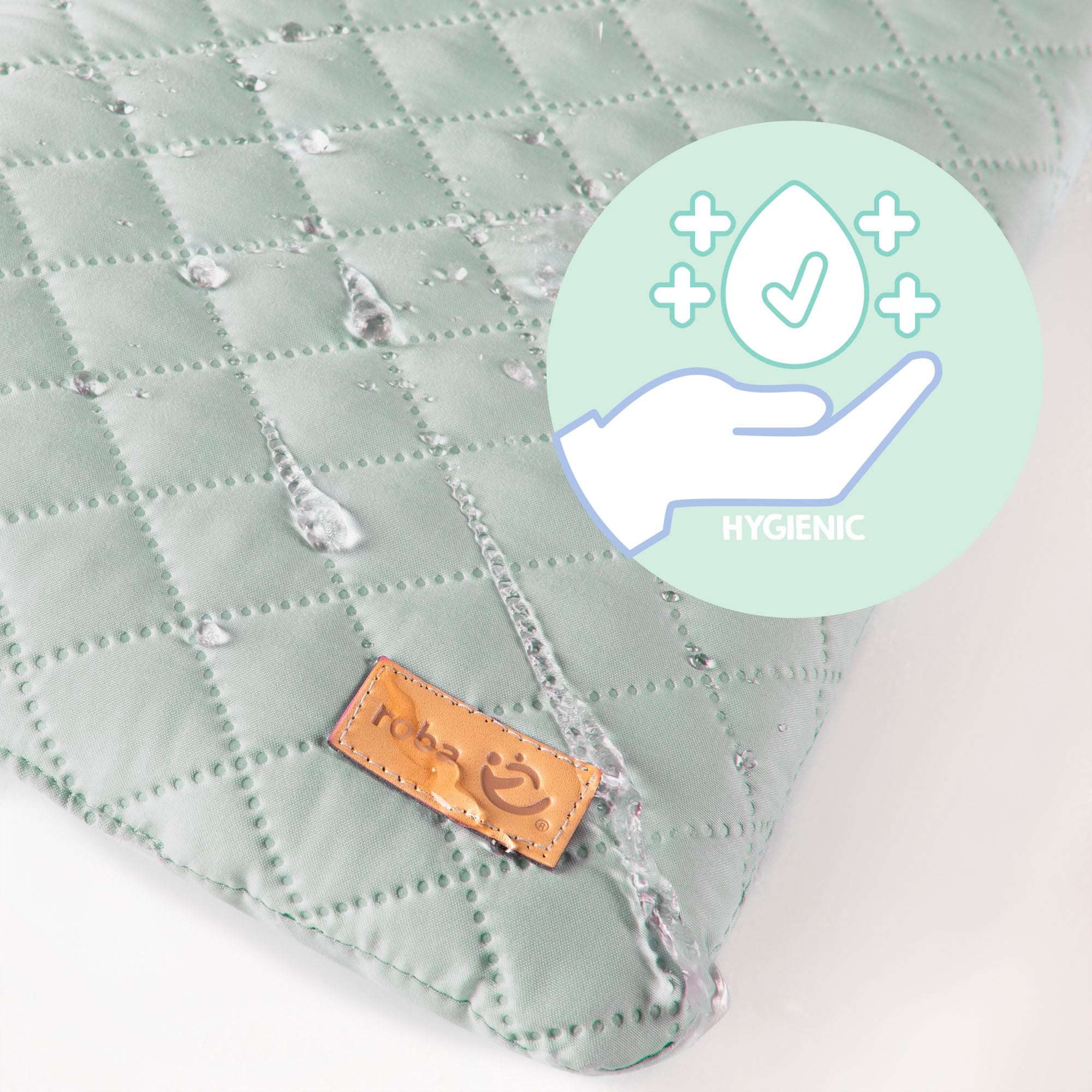 roba® Sitzverkleinerer »Style Frosty green« Set, 2 Stk. tlg. passend zu den Hochstühlen 'Nature Up'