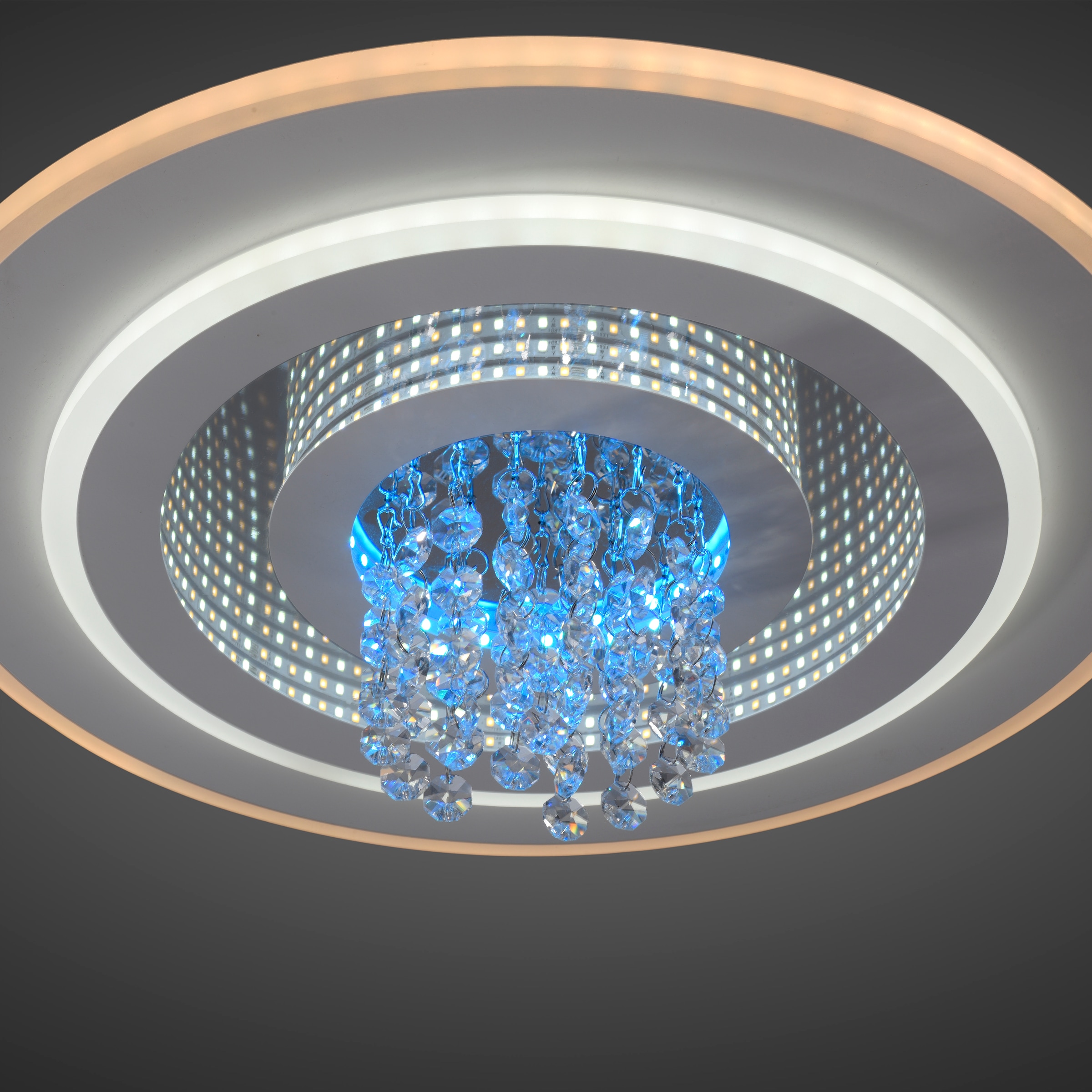 JUST LIGHT LED Deckenleuchte »TOLAGO« LED-Board 1 Stk. warmweiß - kaltweiß CCT+RGB, stufenlos dimmbar, separat steuerbar, IR-FB., Memoryfunktion