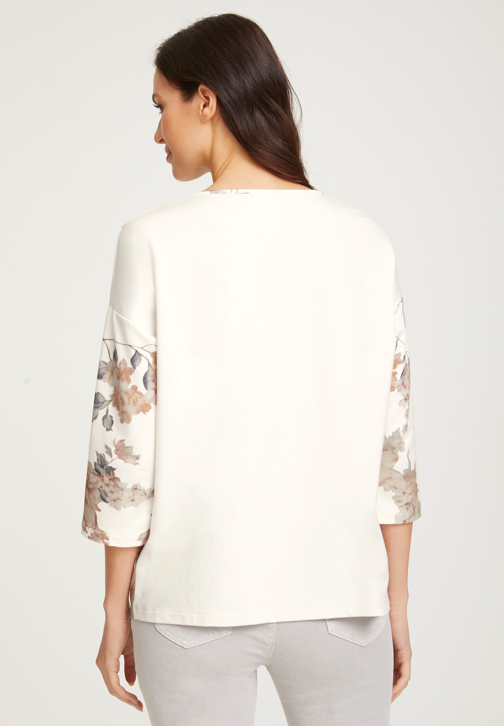 heine T-Shirt »Druck-Shirt 3/4-Arm-Shirt mit floralem Druck«