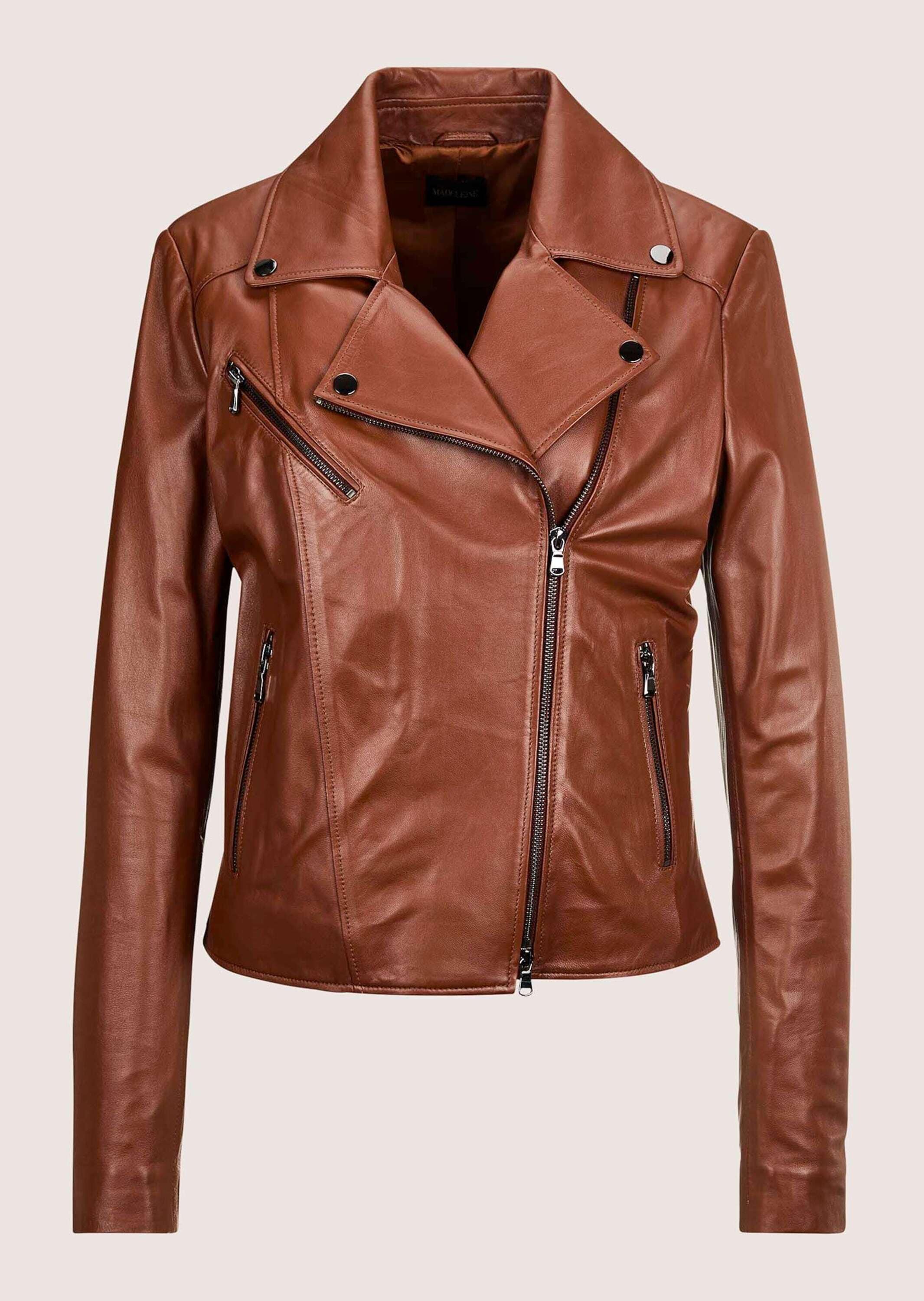 MADELEINE Lederjacke »Lederjacke Lederjacke im Biker-Style«