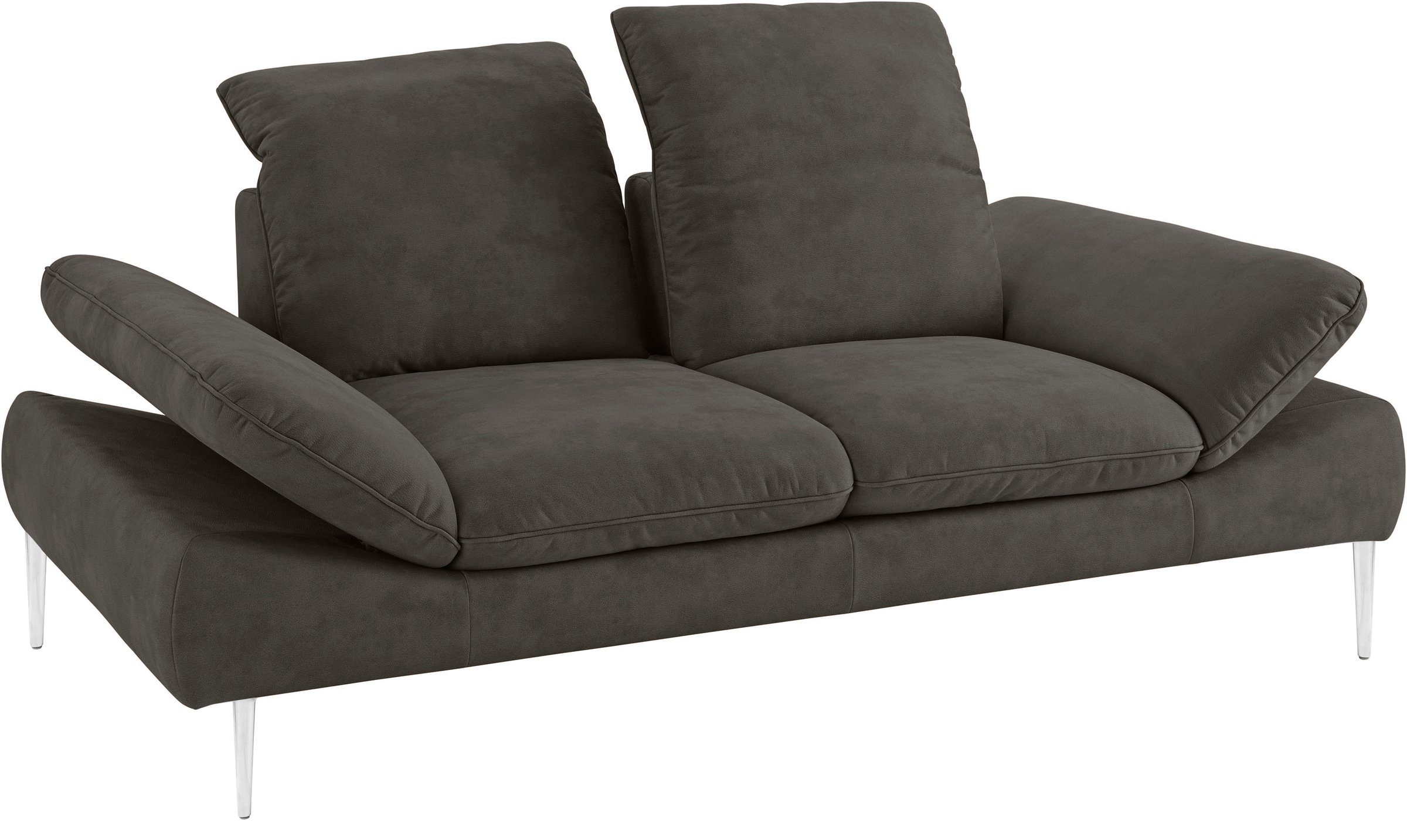 W.SCHILLIG 2-Sitzer »enjoy&MORE« mit Sitztiefenverstellung, Füße silber matt, Breite 202 cm