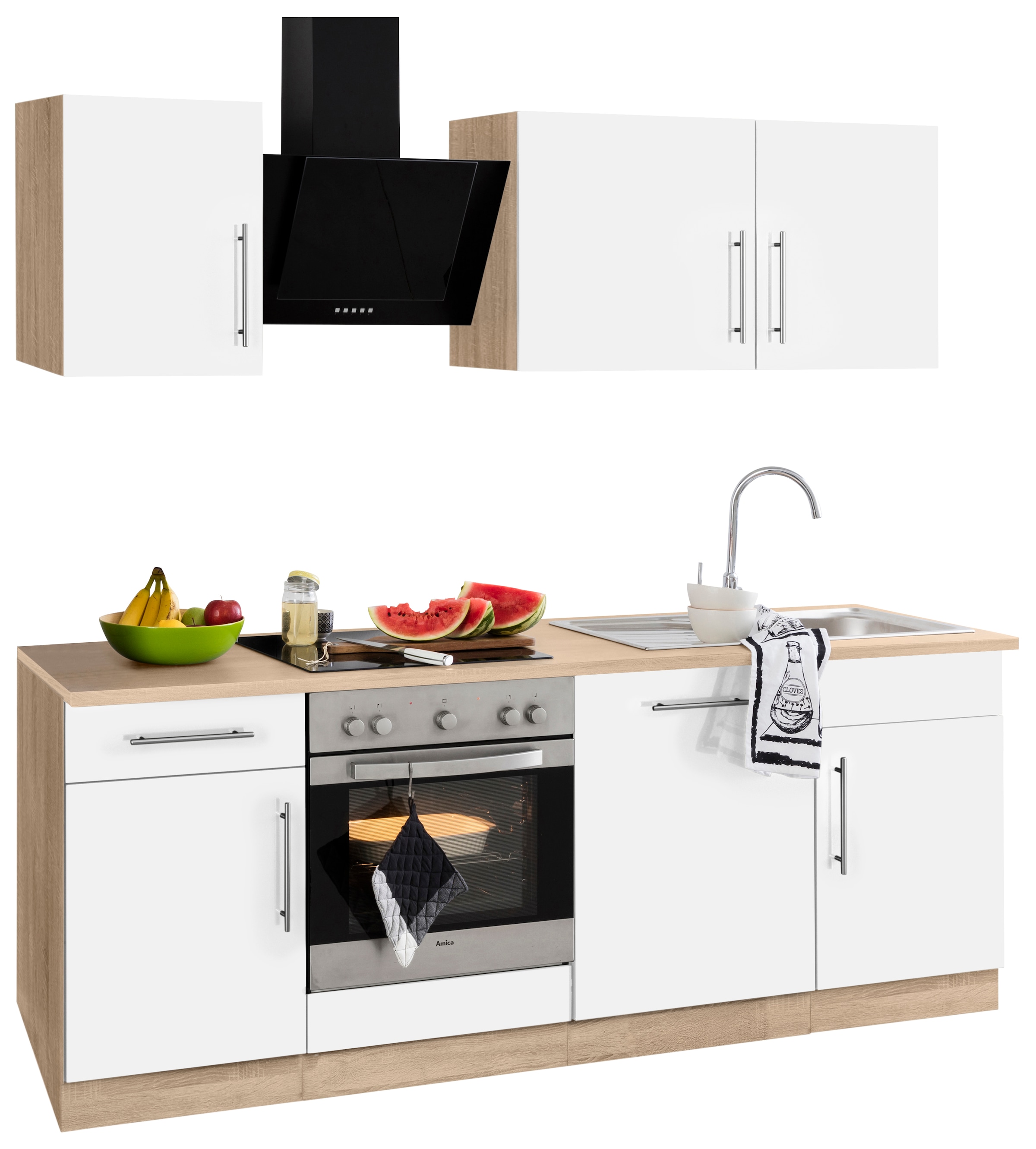 wiho Küchen Küchenzeile »Cali«, ohne E-Geräte, Breite 220 cm online bei OTTO