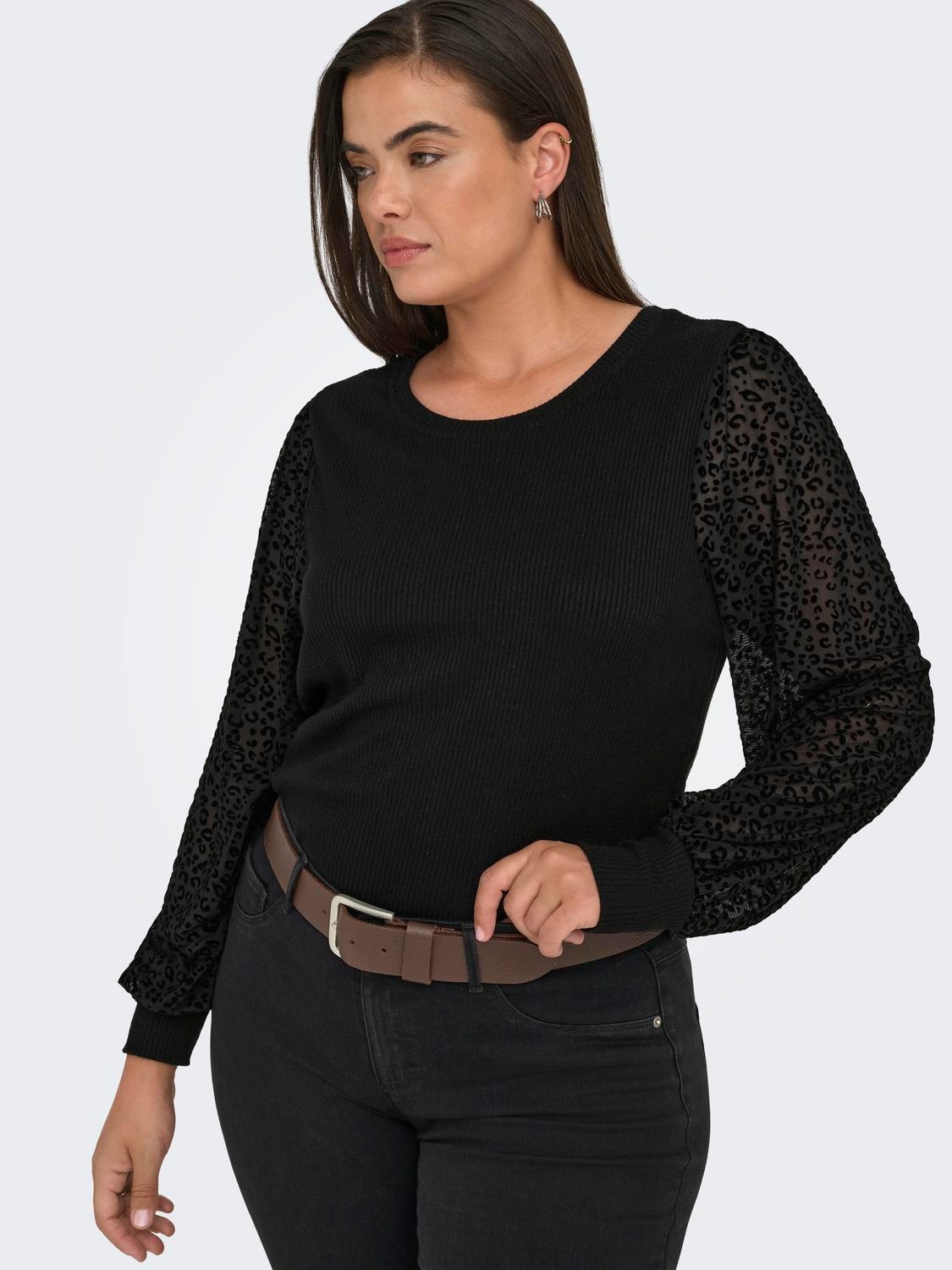 ONLY CARMAKOMA Langarmshirt »CARVELENA L/S O-NECK BLOUSE JRS«