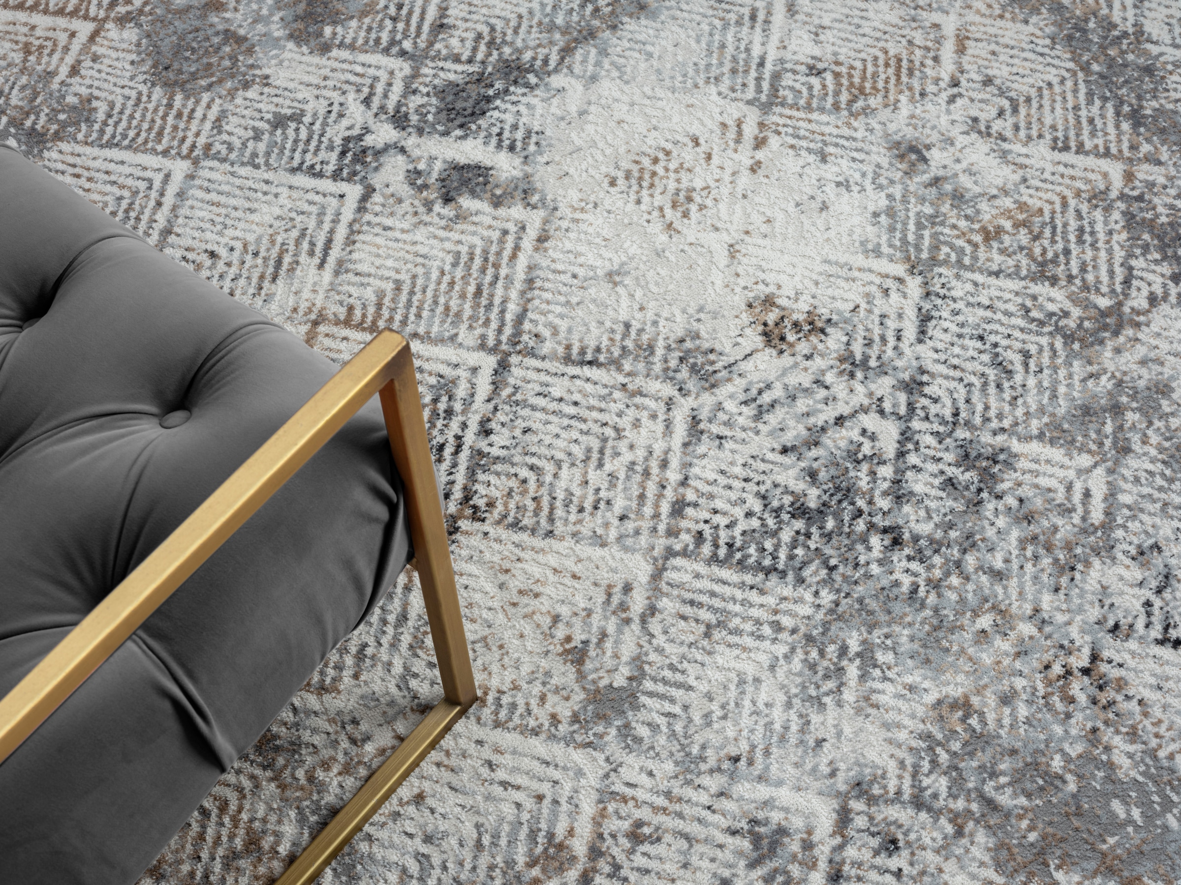 OTTO home Teppich »Micah« rechteckig 8 mm Höhe Kurzflor, modernes Design, pflegeleicht, Wohnzimmer