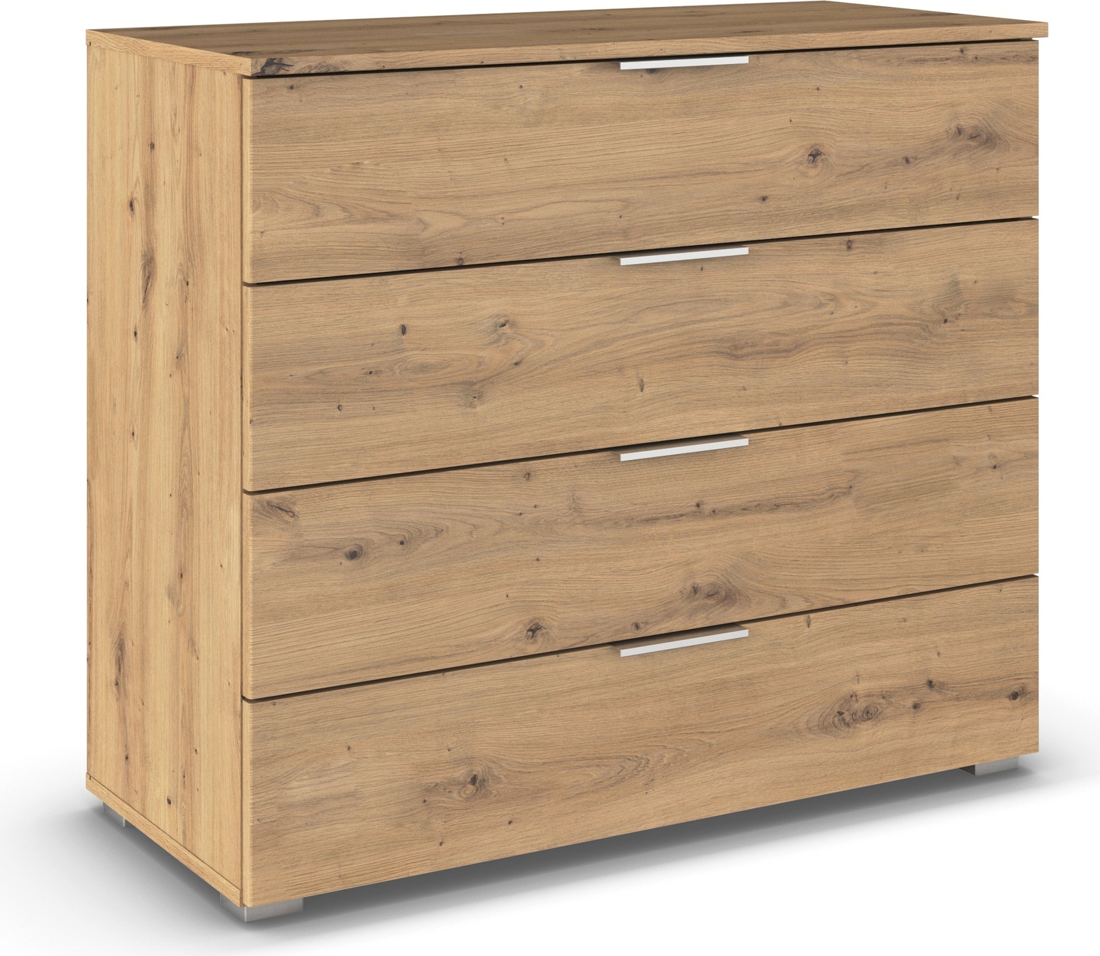 rauch Schubkastenkommode »Sideboard Schubladenkommode AGORDO mit Dekor- oder Hochglanzfront«, (in zwei Griff-Farben), Breite 93 cm mit 4 großen Schubladen für viel Stauraum MADE IN GERMANY