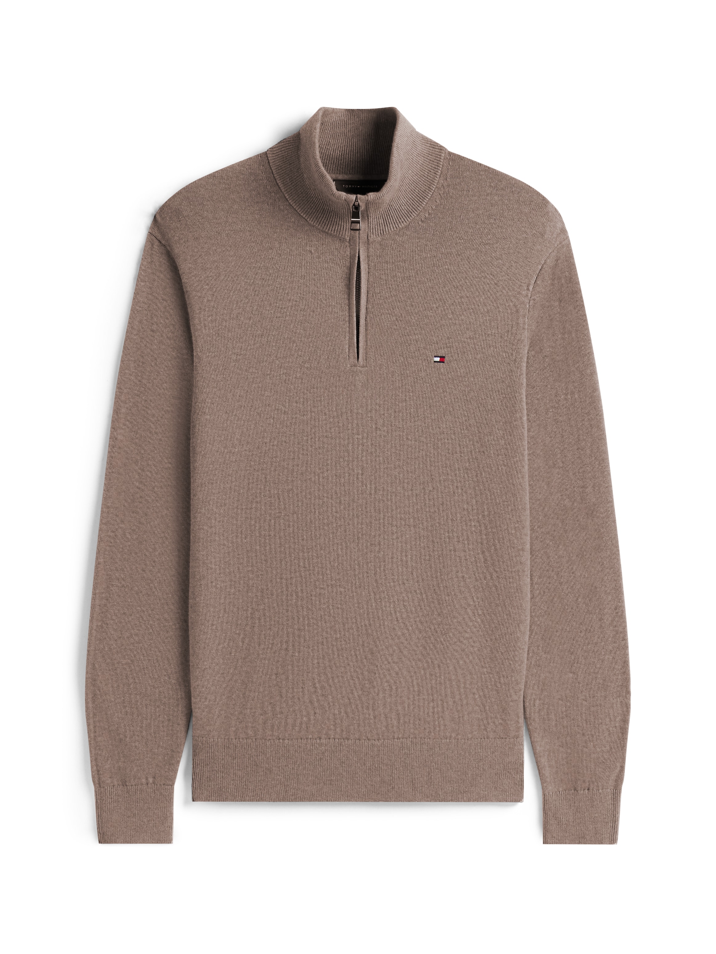 Tommy Hilfiger Troyer »PIMA ORG CTN CASHMERE ZIP MOCK«