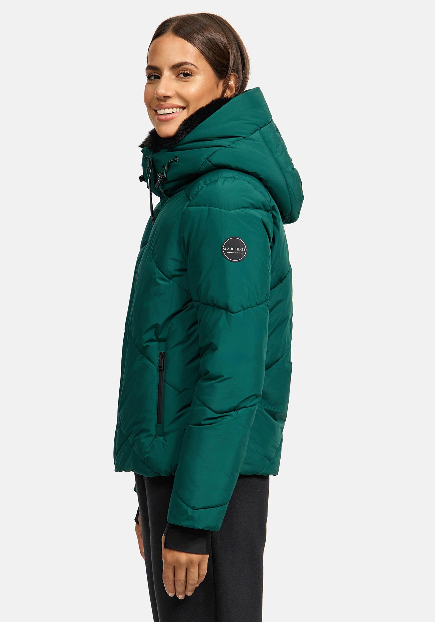 Marikoo Winterjacke »Marikoo Simaraa kurze Damen Winter Steppjacke N007«