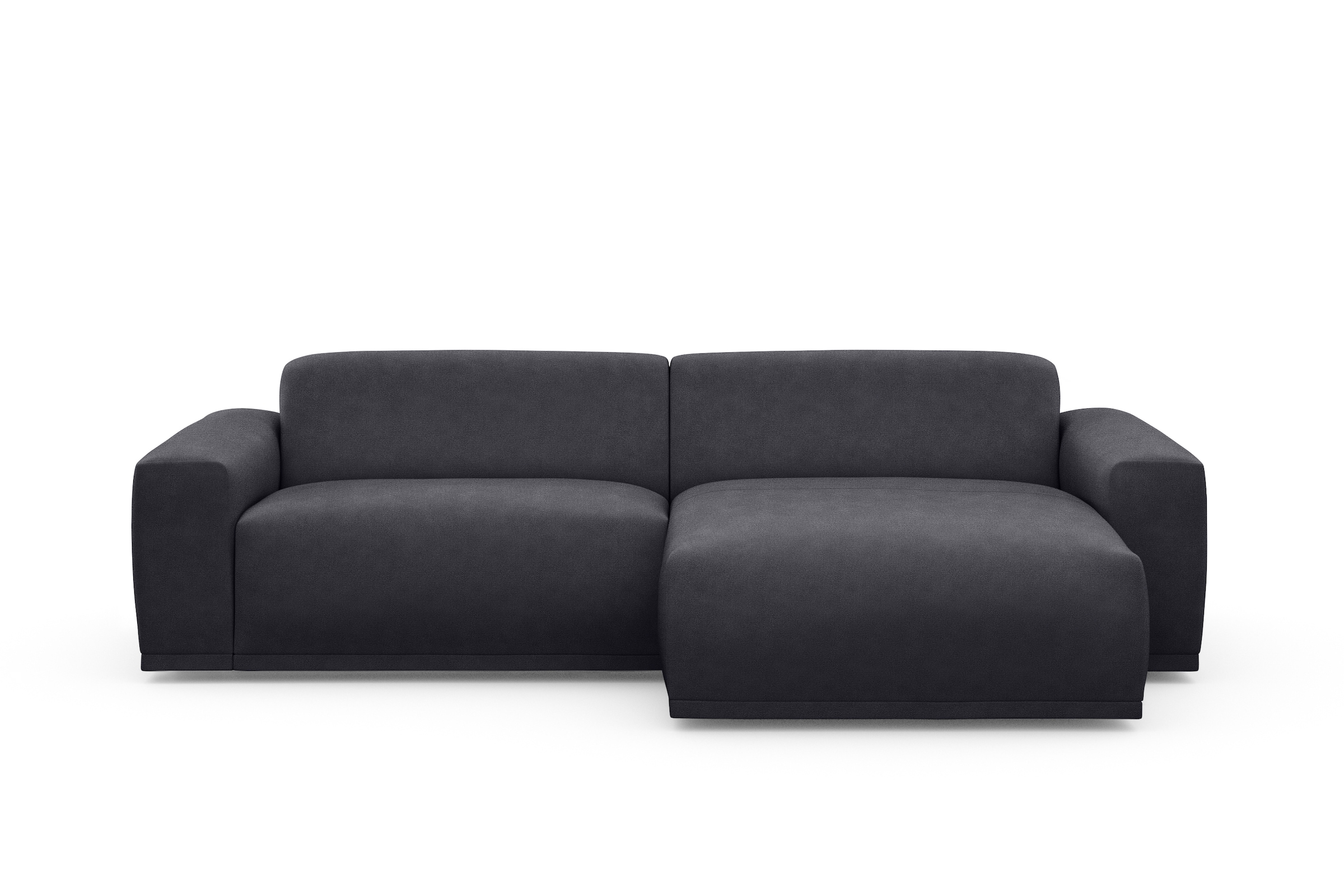 TRENDMANUFAKTUR Ecksofa »Braga, mit hochwertigem Kaltschaum, L-Form, in Cord erhältlich«, (2 St.), modernes Sofa, Couch mit hohem Sitzkomfort, 255/72/160 cm (B/H/T)