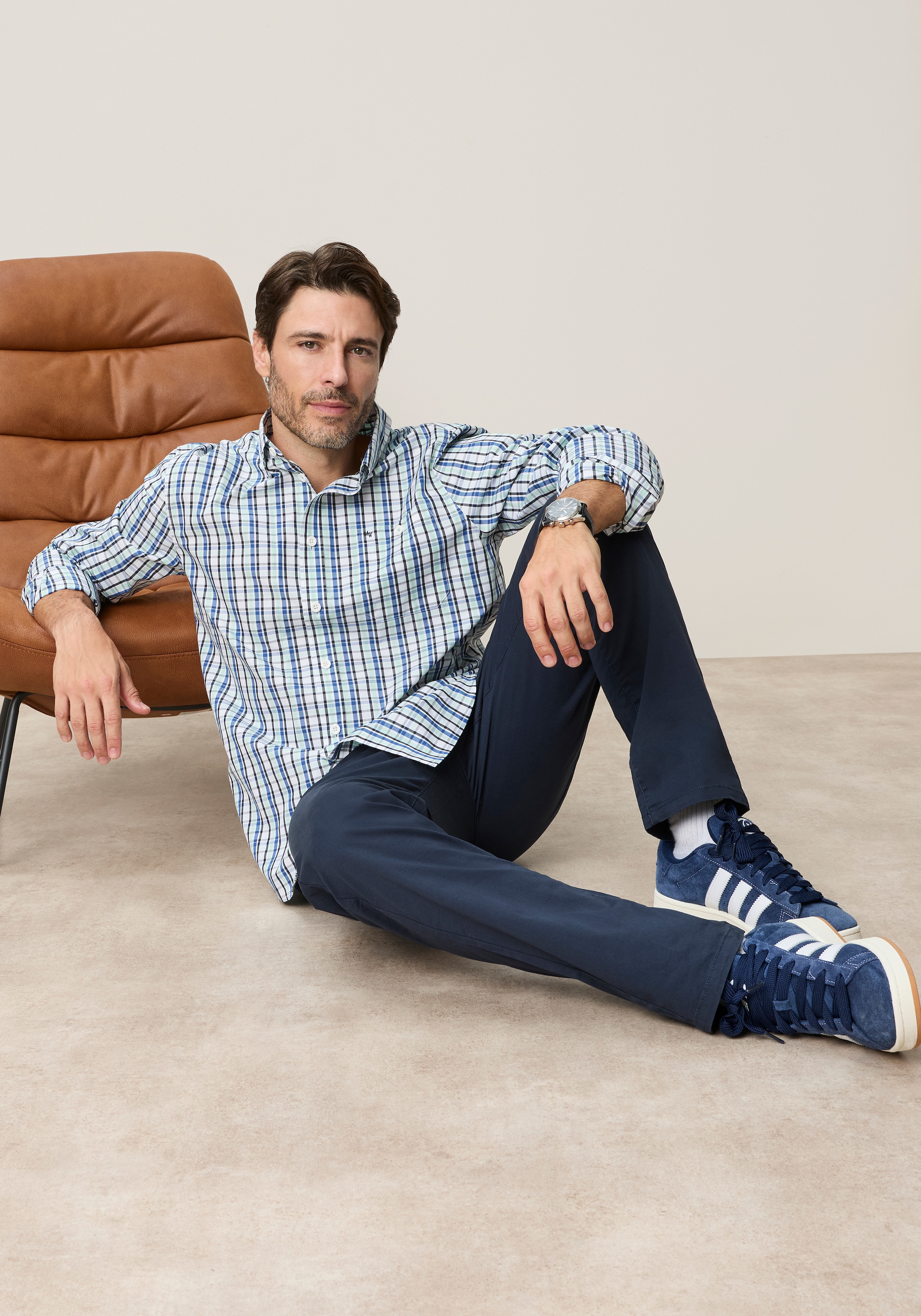 Man's World Karohemd Zeitloses Karohemd im Regular Fit – vielseitig kombinierbar