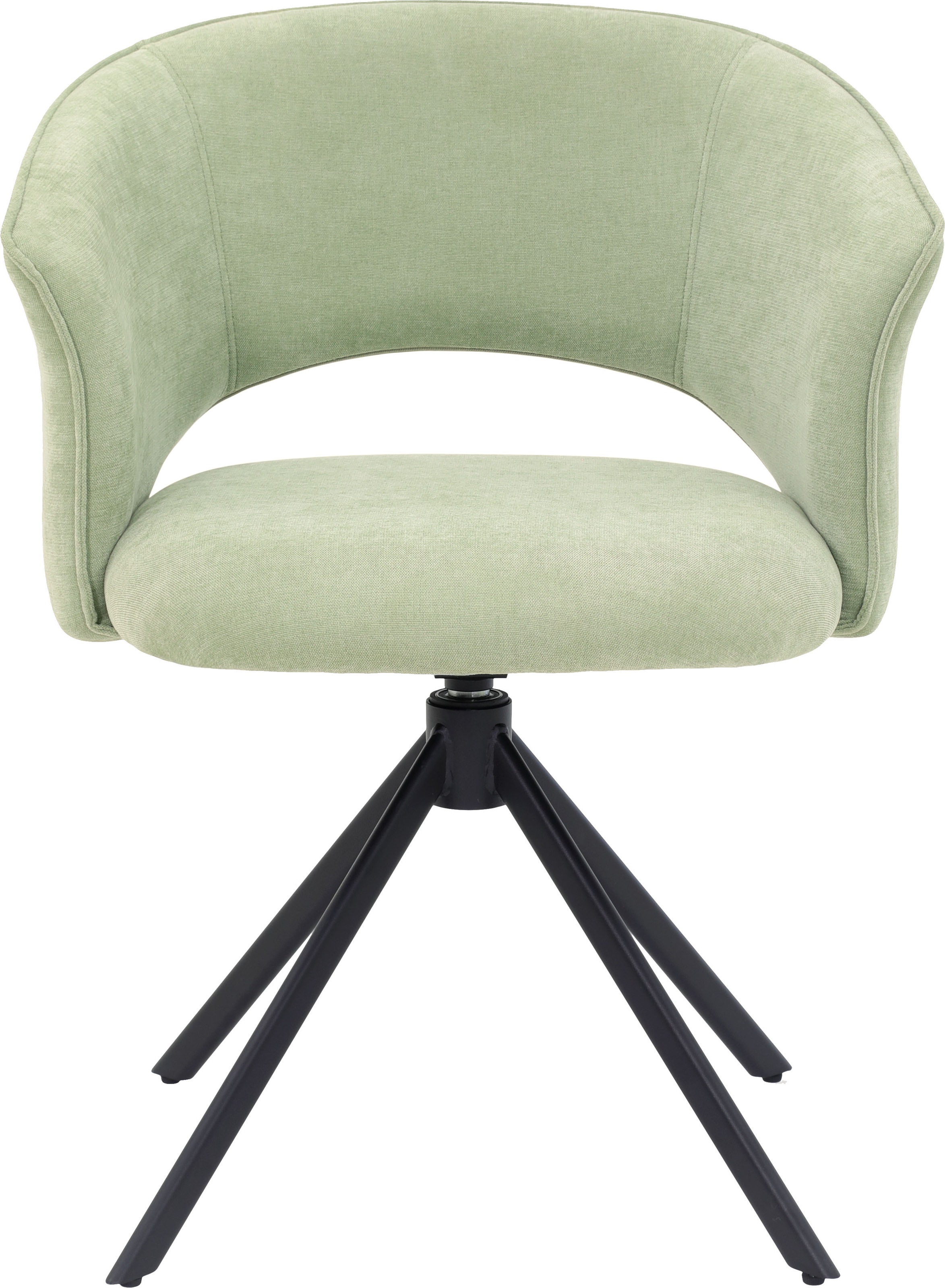 TOM TAILOR HOME Armlehnstuhl »CURVY ARMCHAIR«, (Set), 2 St., Chenille, mit Armlehnen, drehbar, Rückholfunktion, Rückenausschnitt