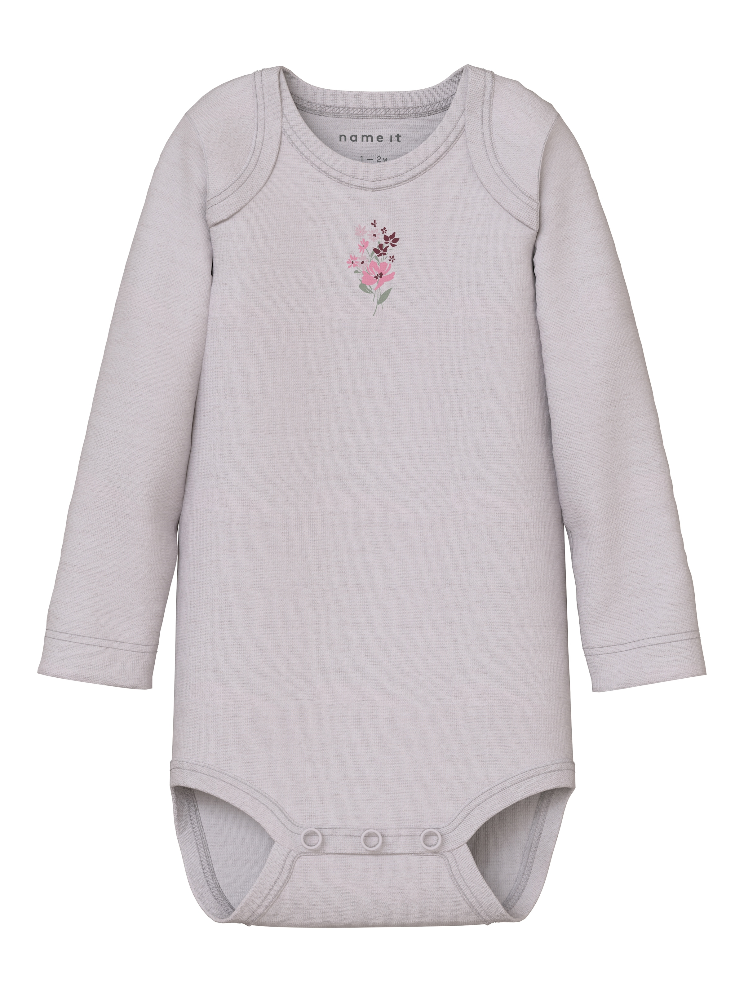 Name It Langarmbody »NBFBODY 3P LS FLOWER NOOS« Packung, 3 tlg.