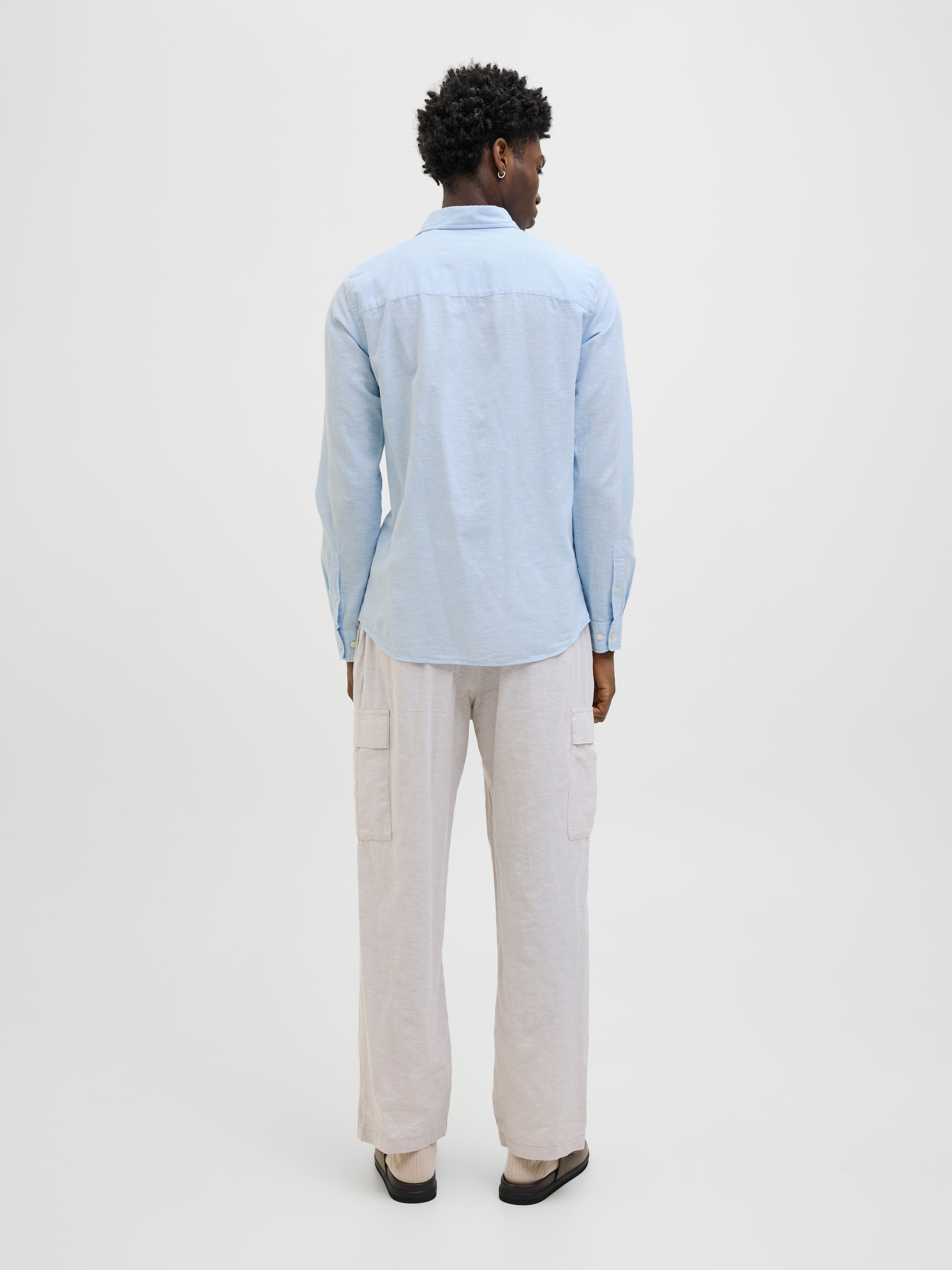 Jack & Jones Langarmhemd »JJEBREEZE SHIRT LS SN«, mit Hemdkragen