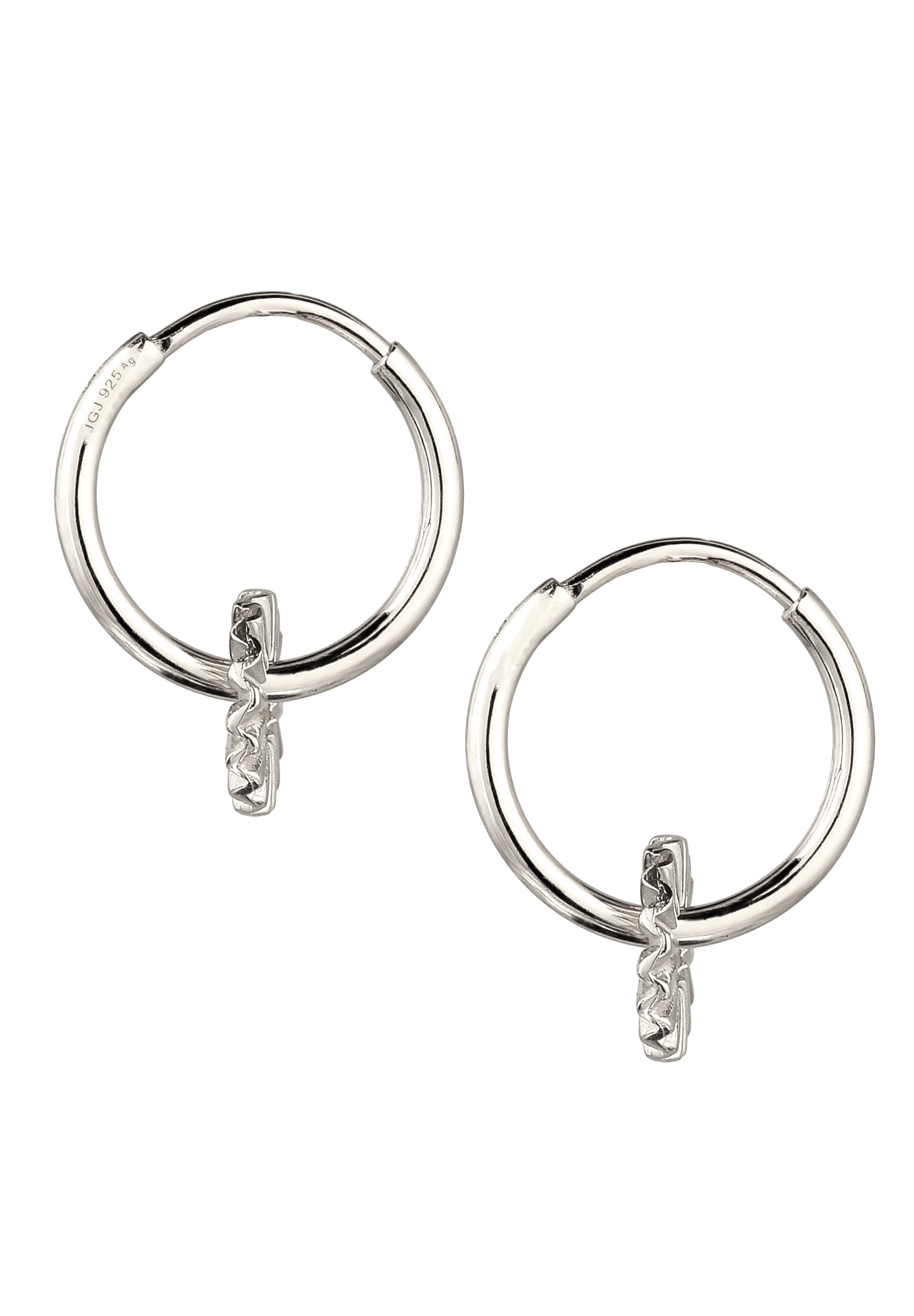 Elli Paar Creolen »Ohrringe Creole Sun Symbol Sonne 925 Sterling Silber«