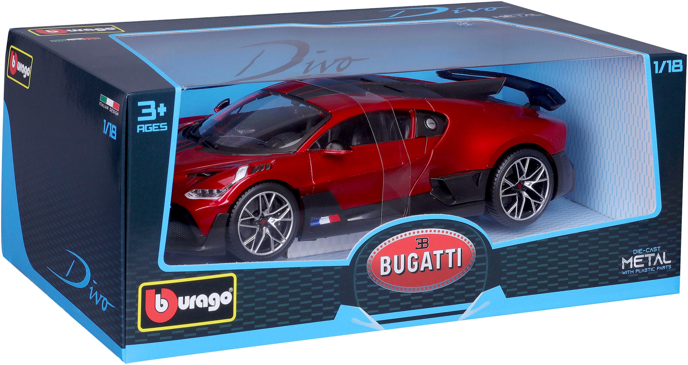 Bburago Sammlerauto »Bugatti Divo, rot«, 1:18