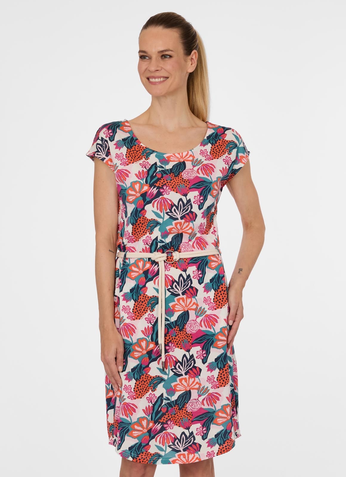 Ragwear »LILITHE PRINT« aus Baumwollmischung, normale Passform, Kurzarm