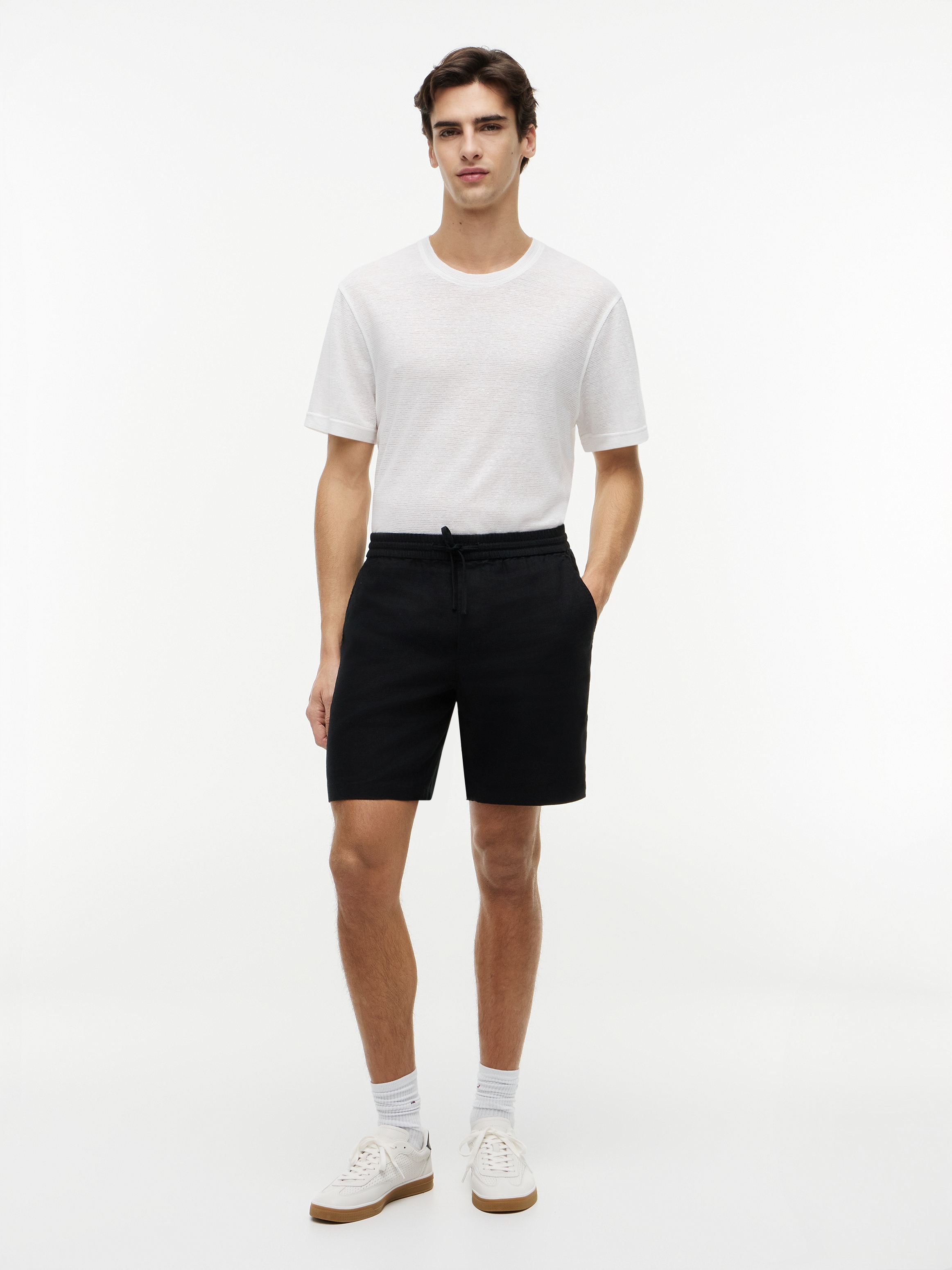 Tommy Hilfiger Chinoshorts »DOVER«  aus Leinenmix, elastischer Bund