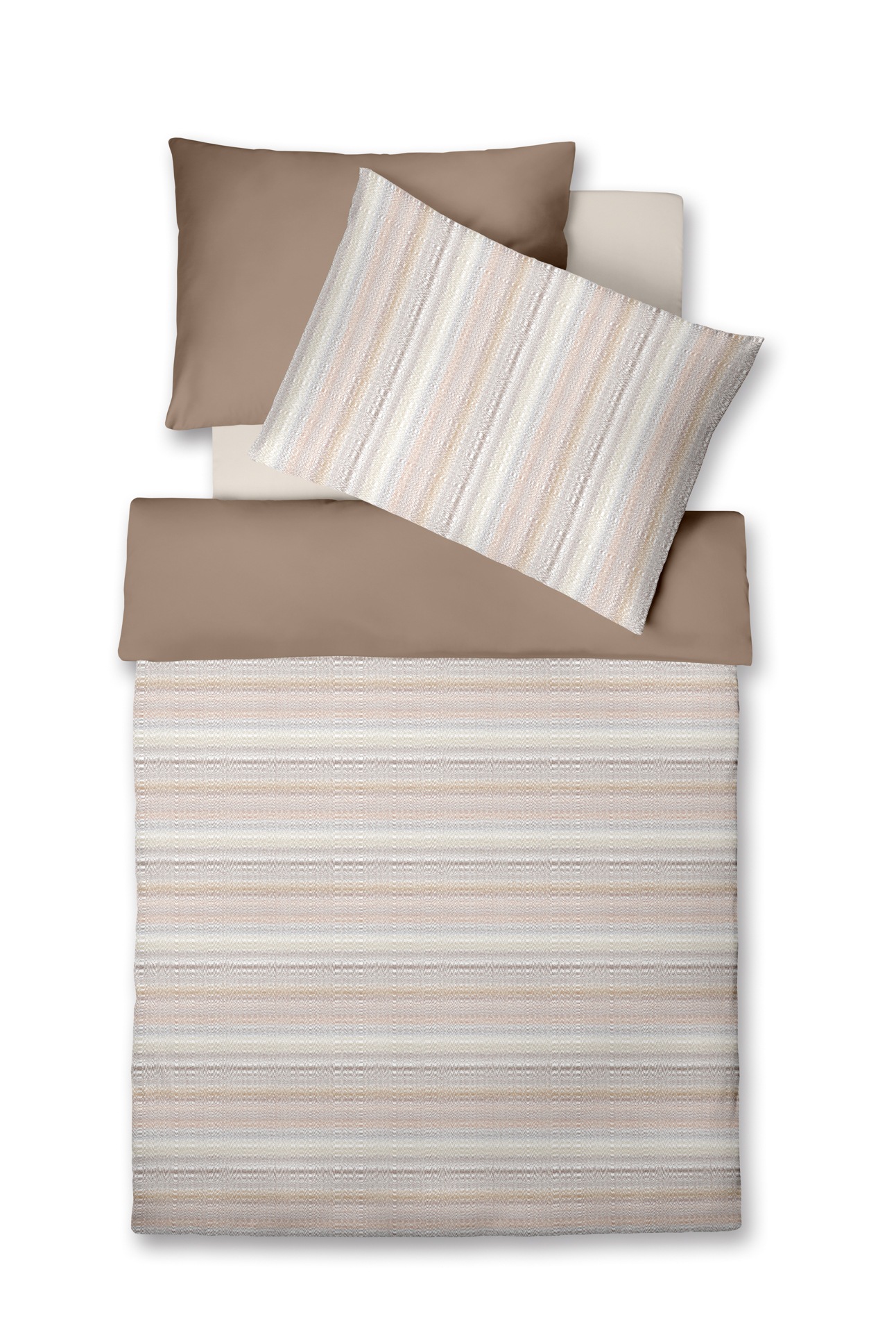 fleuresse Wendebettwäsche »Modern Life B, Mako-Satin aus 100 % Baumwolle«