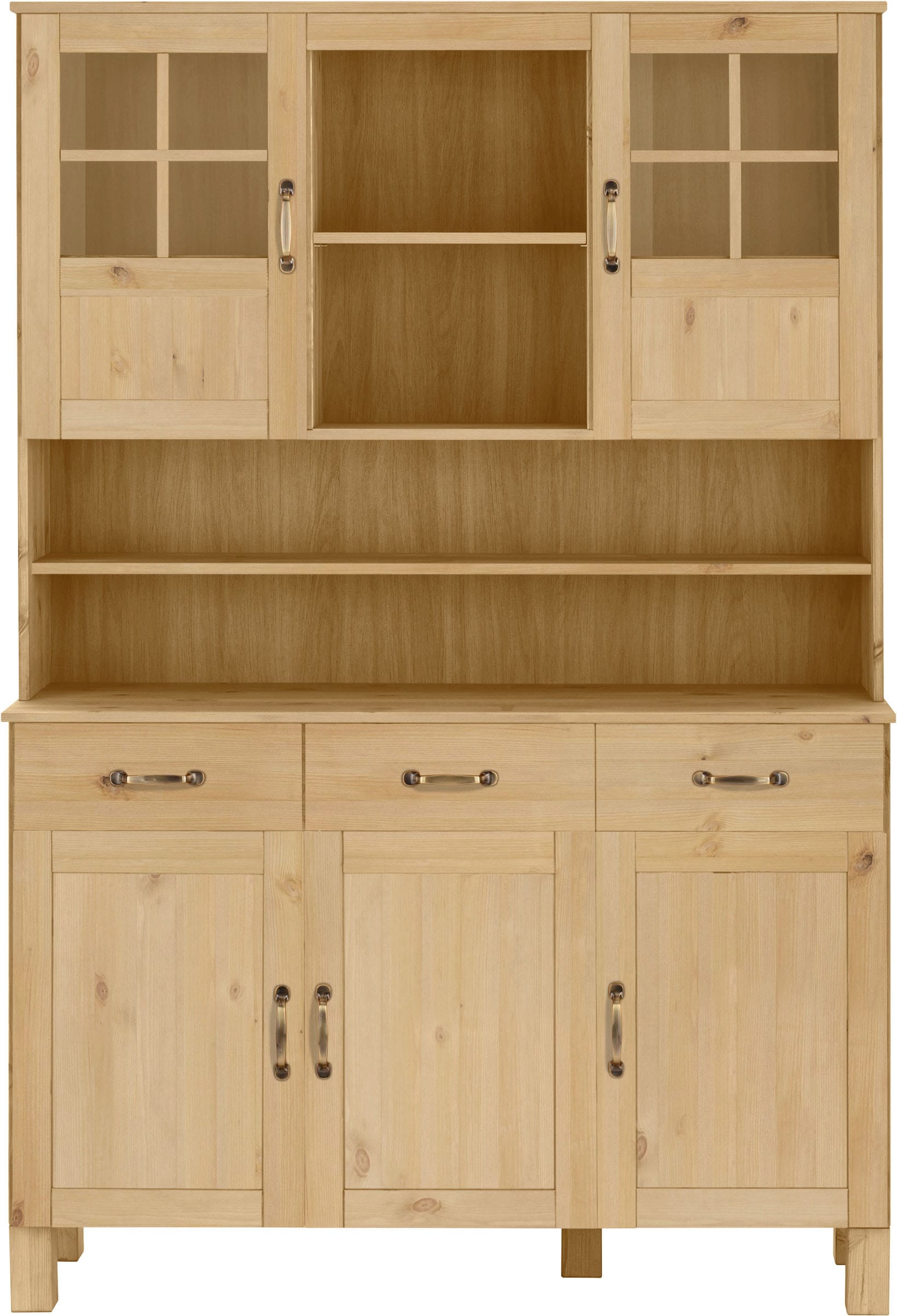 Home affaire Küchenbuffet »Alby« Breite 125 cm, 2 Glastüren, 2 Schubladen