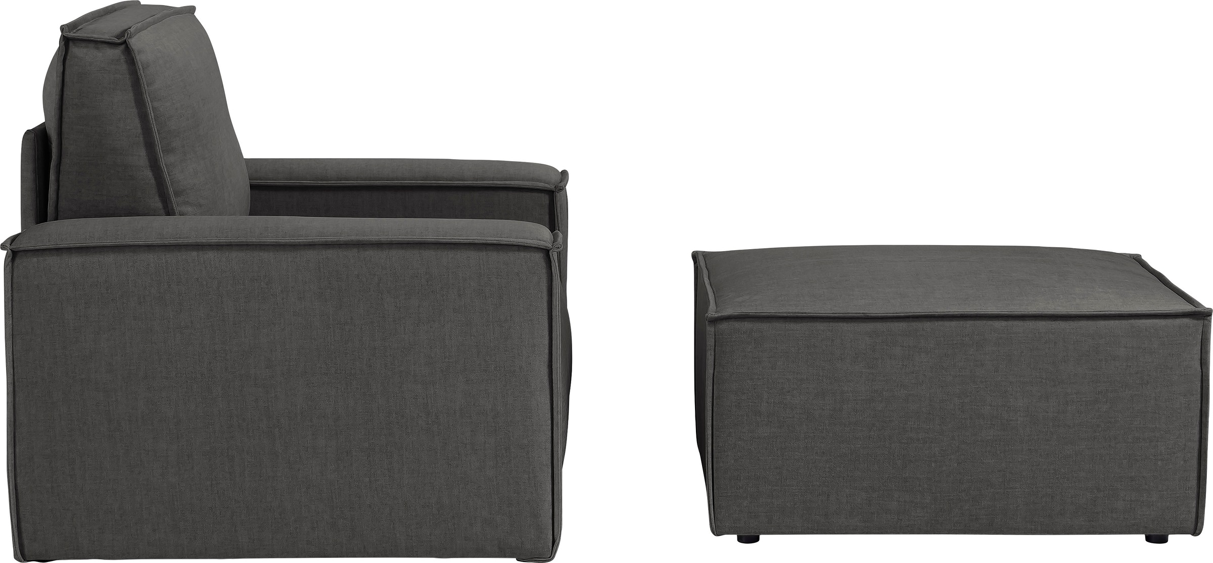 Home affaire Sessel »SHERWOOD«, Loveseat und Hocker im Set, passend zur Polster-Serie SHERWOOD