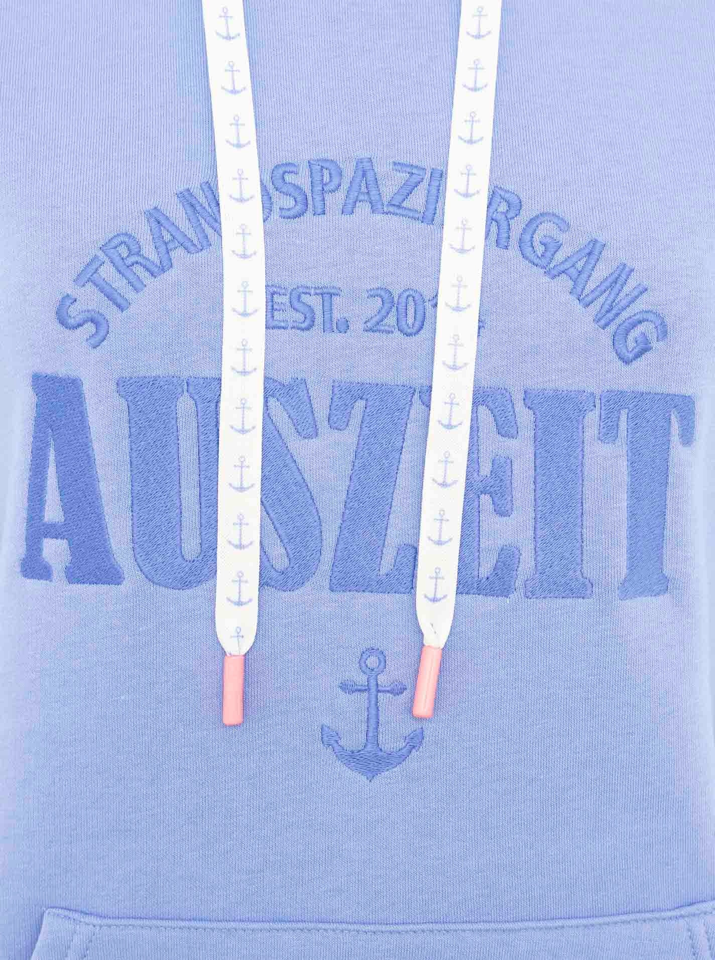 Zwillingsherz Hoodie »"Auszeit"«, mit ton-in-ton gestickter "Auszeit"-Botschaft